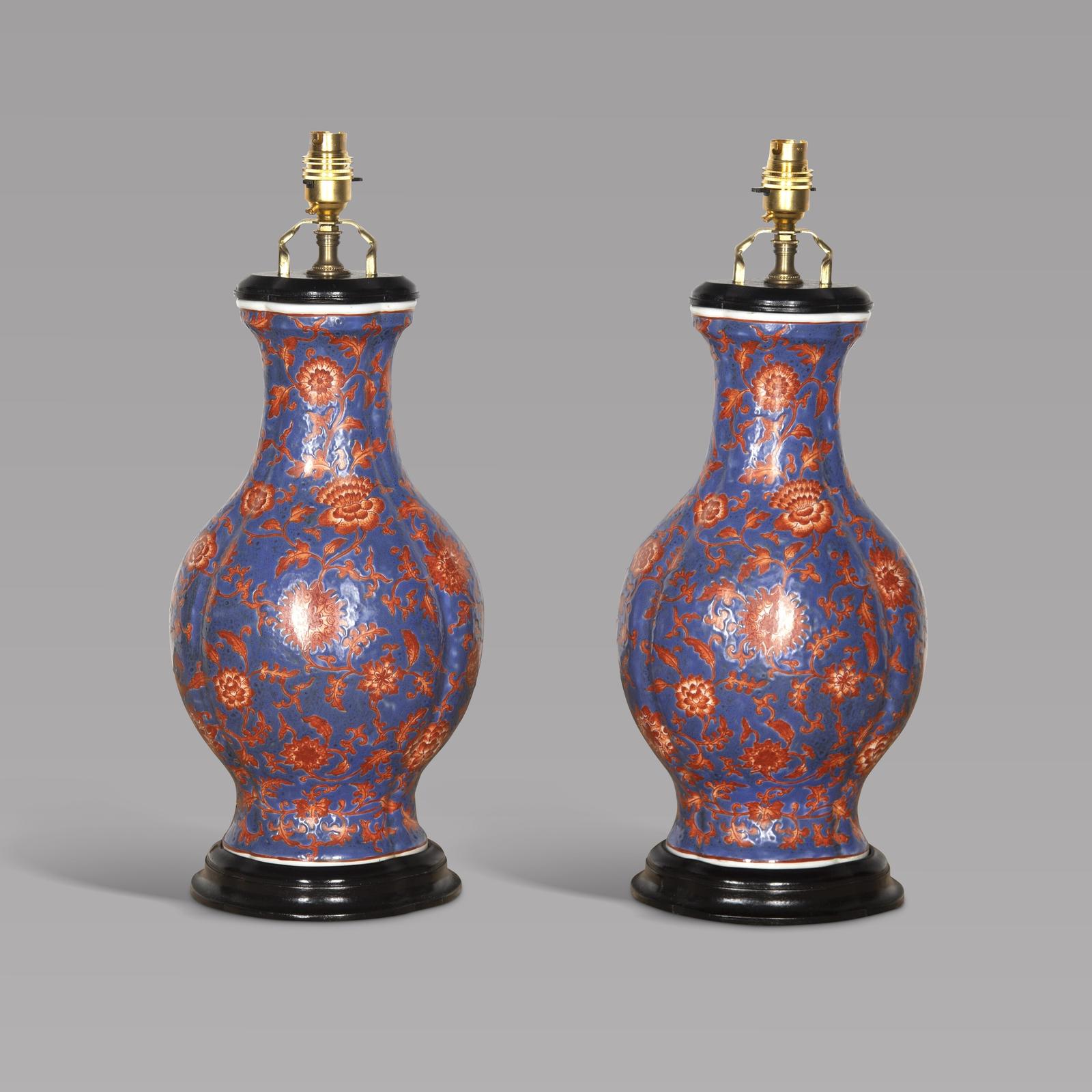Pair of 19th Century Chinese Vase Lamps (1 of 3) Pair of 19th Century Chinese Vase Lamps (1 of 3)