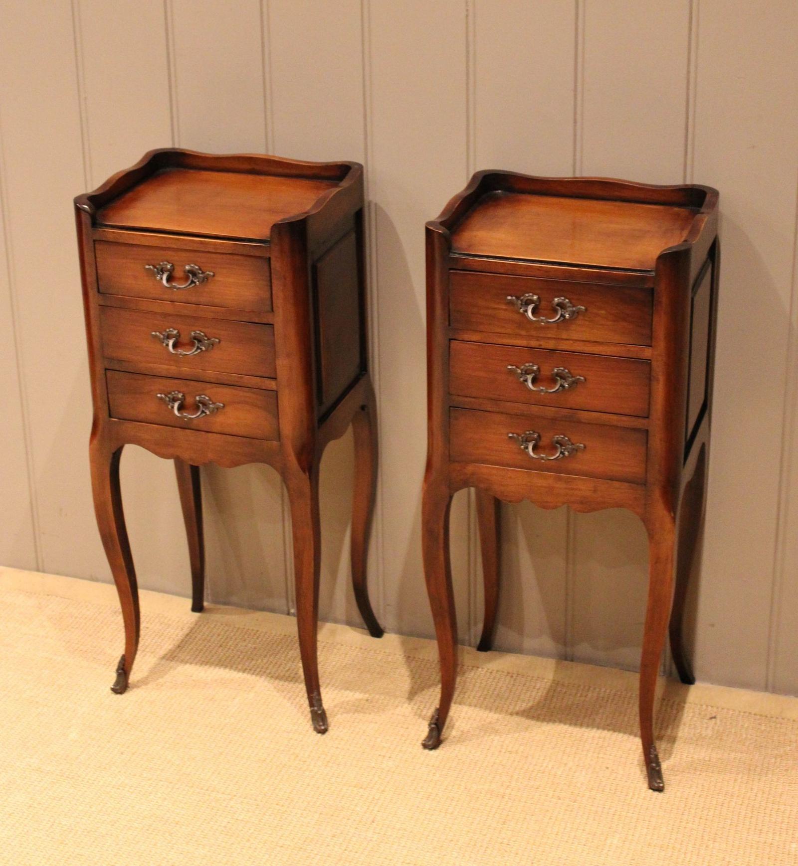 Pair of French Cherry Wood Bedside Cabinets (1 of 11) Pair of French Cherry Wood Bedside Cabinets (1 of 11)