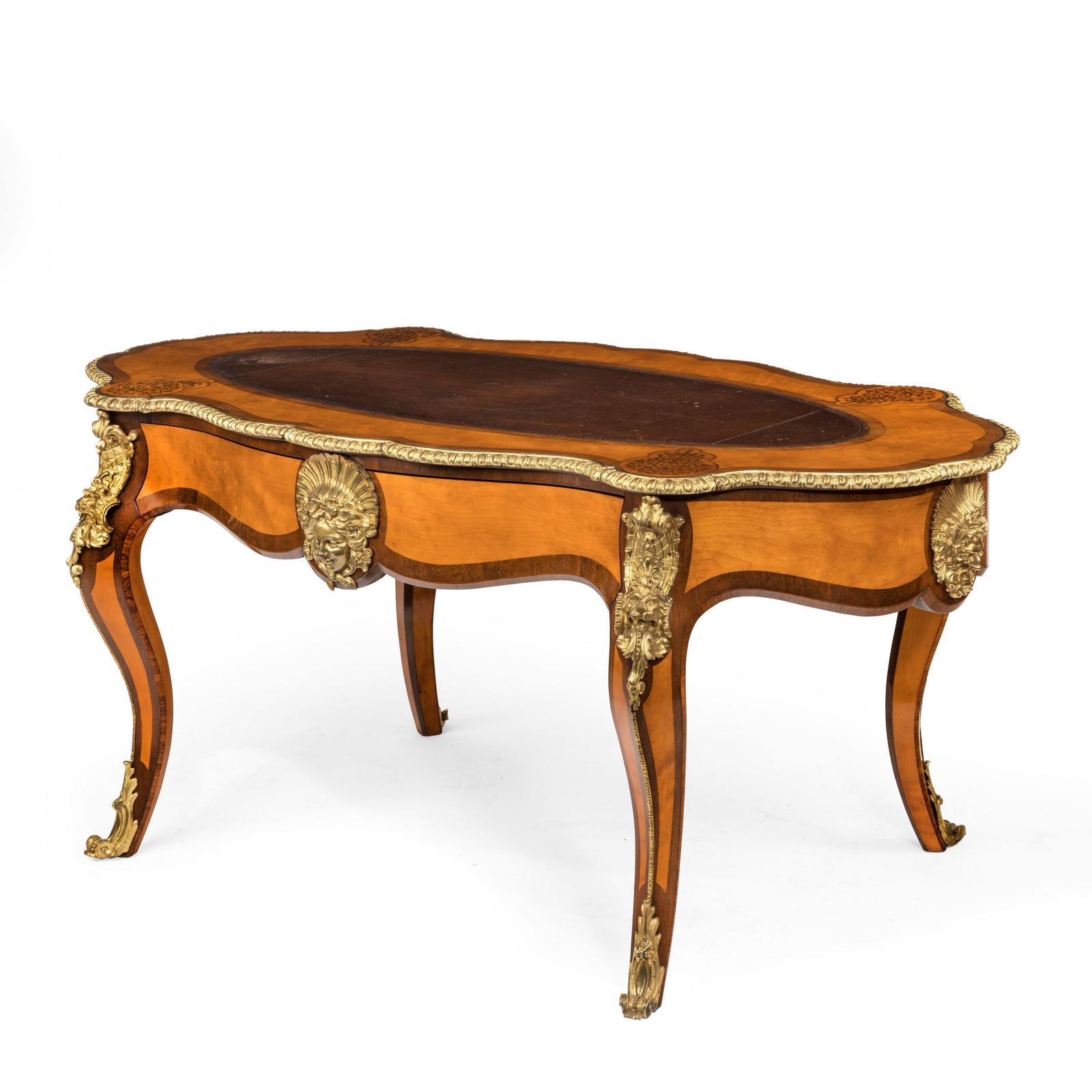 Victorian Satinwood Bureau Plat (1 of 10) Victorian Satinwood Bureau Plat (1 of 10)