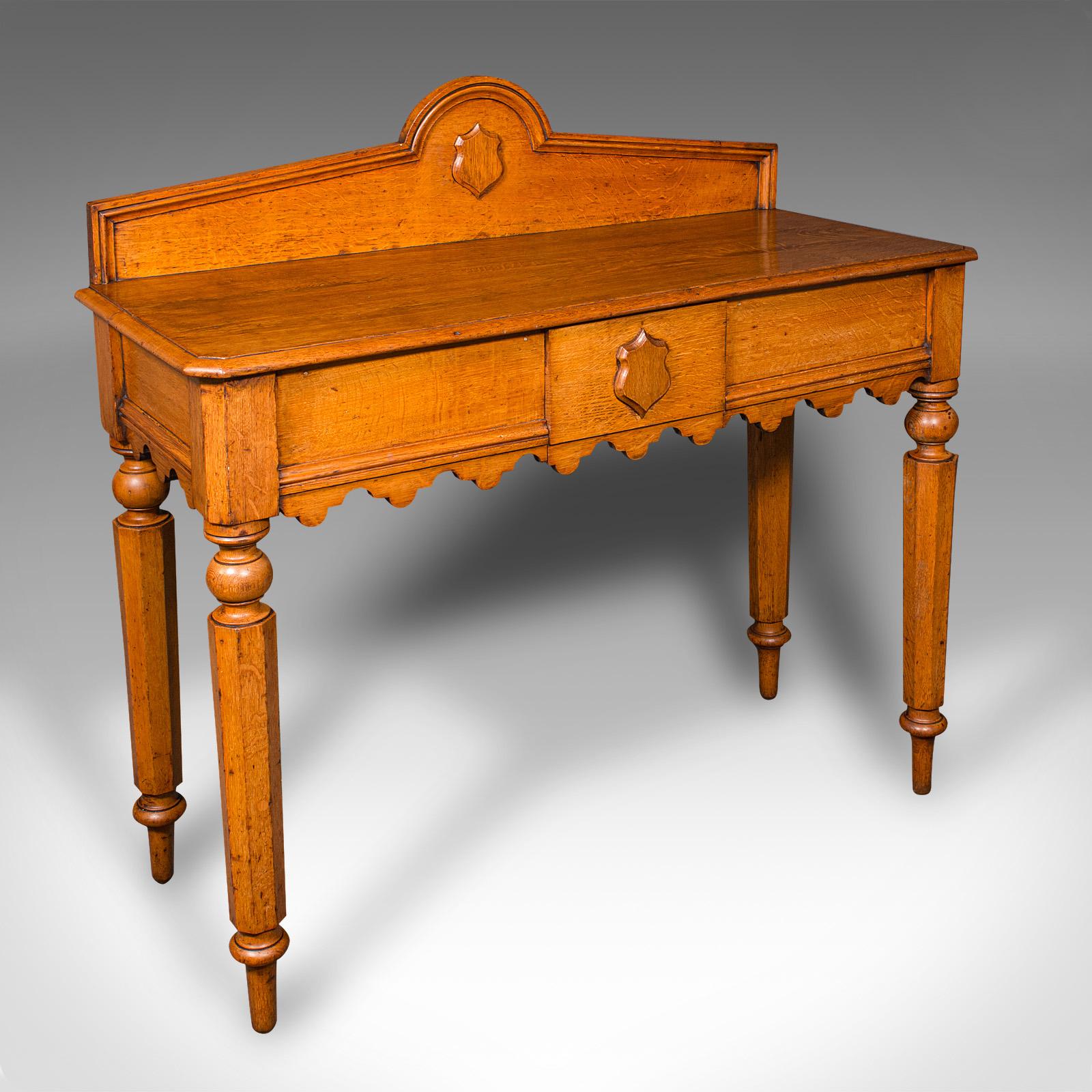 Antique Hall Side Table, Early Victorian, Scottish, Golden Oak, Console, c.1850 (1 of 12) Antique Hall Side Table, Early Victorian, Scottish, Golden Oak, Console, c.1850 (1 of 12)