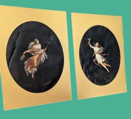 Pair of Oil Painting on Board Paintings Signed Del Buono (1 of 8) Pair of Oil Painting on Board Paintings Signed Del Buono (1 of 8)