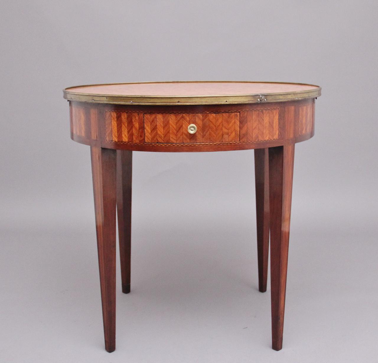 19th Century French Kingwood & Marble Top Centre Table (1 of 11)