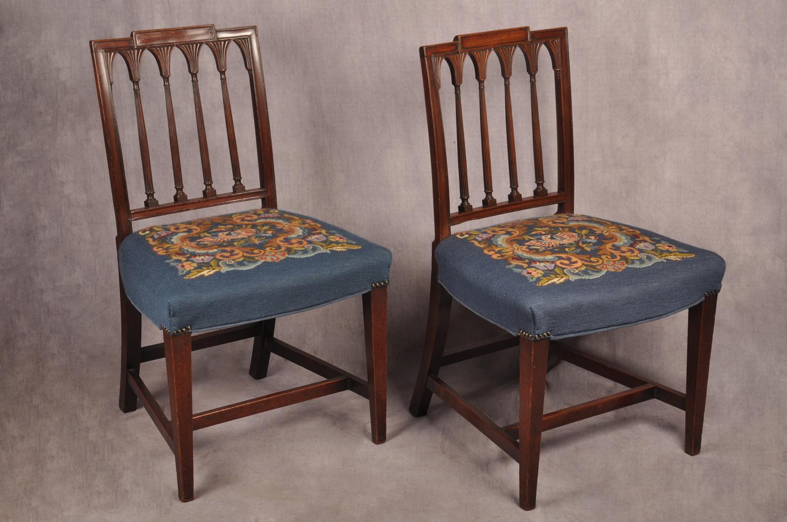 Fine Pair of Sheraton Chairs (1 of 12) Fine Pair of Sheraton Chairs (1 of 12)