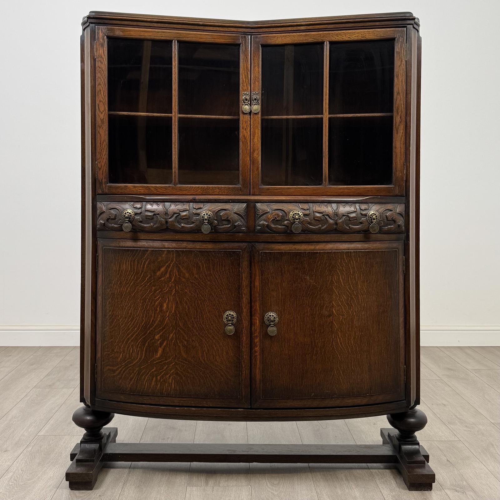 Antique 20th Century Edwardian Display Cabinet in Oak (1 of 12) Antique 20th Century Edwardian Display Cabinet in Oak (1 of 12)