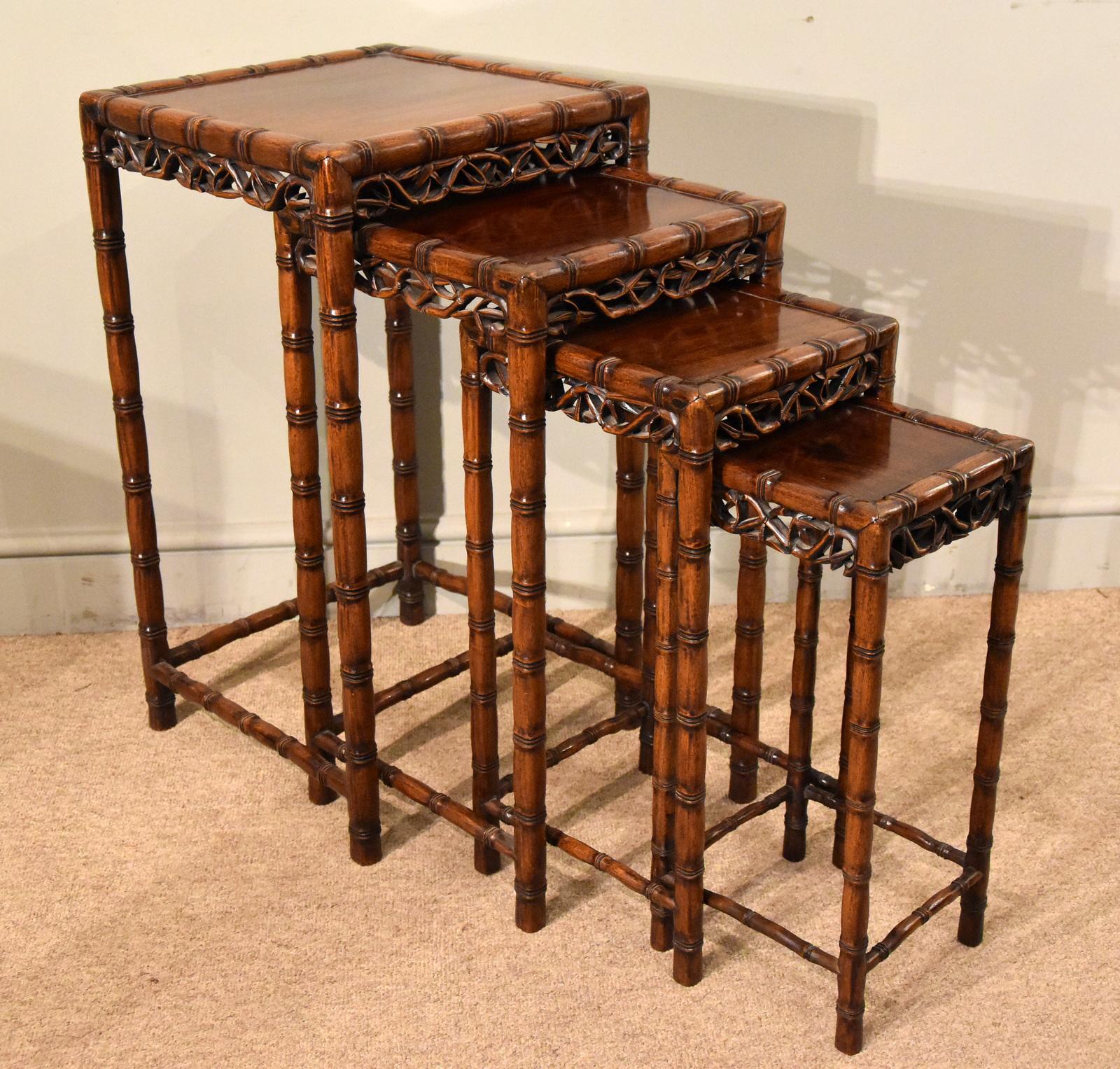 Chinese Simulated Bamboo Nest of tables (1 of 6) Chinese Simulated Bamboo Nest of tables (1 of 6)