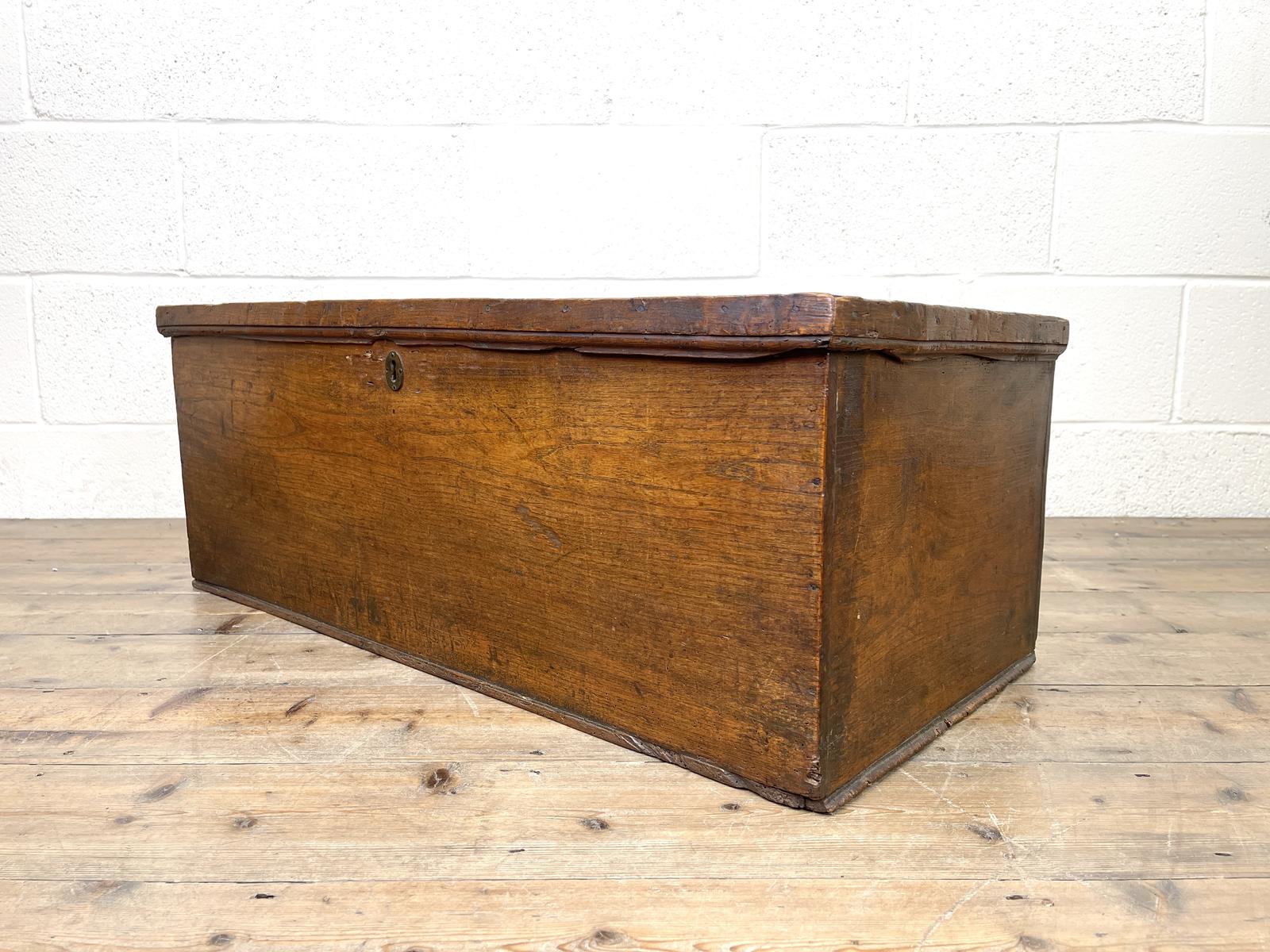 Small Six Plank Antique Elm Trunk (1 of 9) Small Six Plank Antique Elm Trunk (1 of 9)