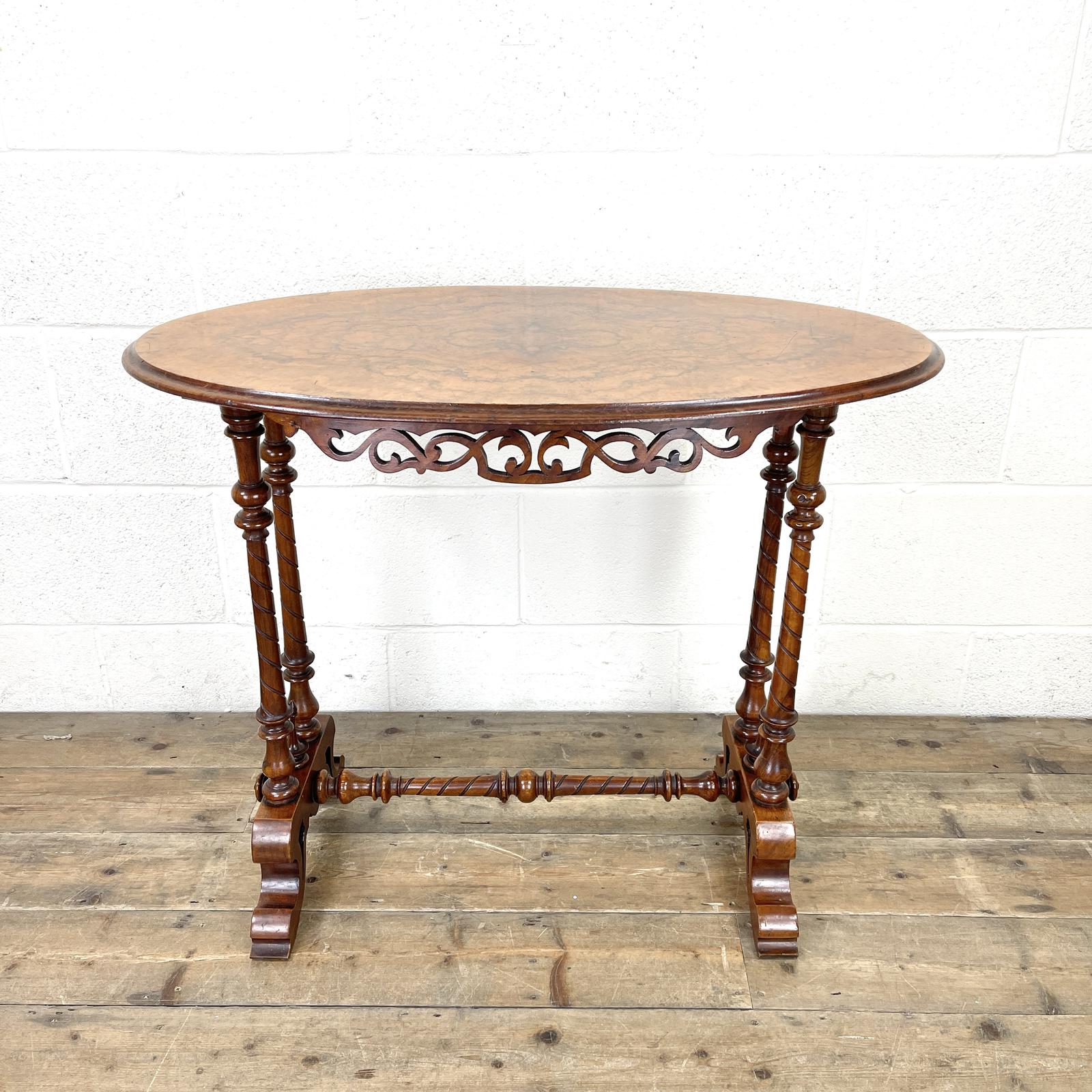 Antique Victorian Walnut Console Table (1 of 9) Antique Victorian Walnut Console Table (1 of 9)