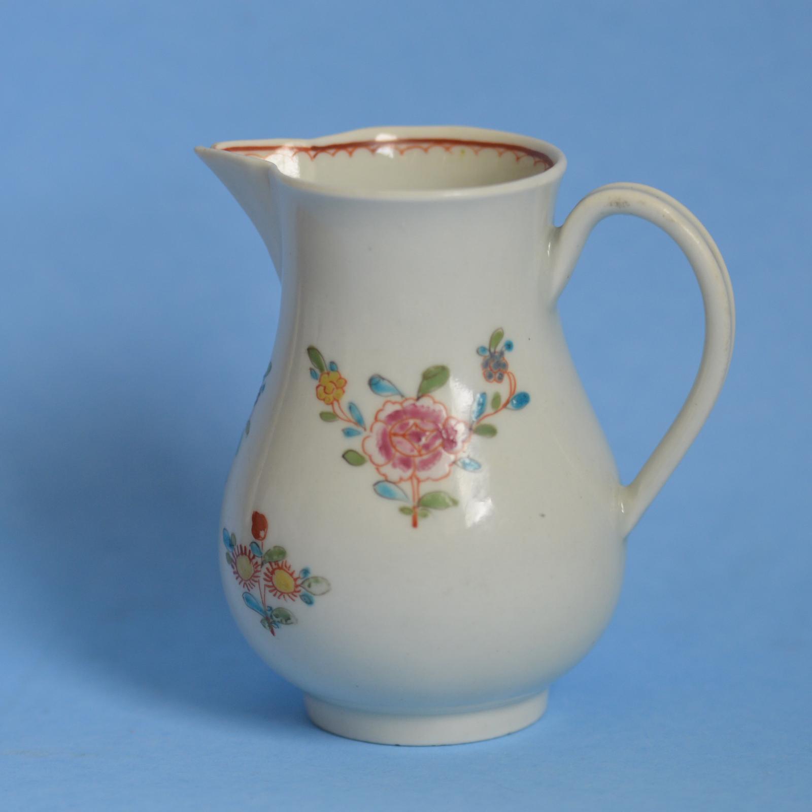 18th Century Worcester Porcelain Sparrow Beak Jug (1 of 6)
