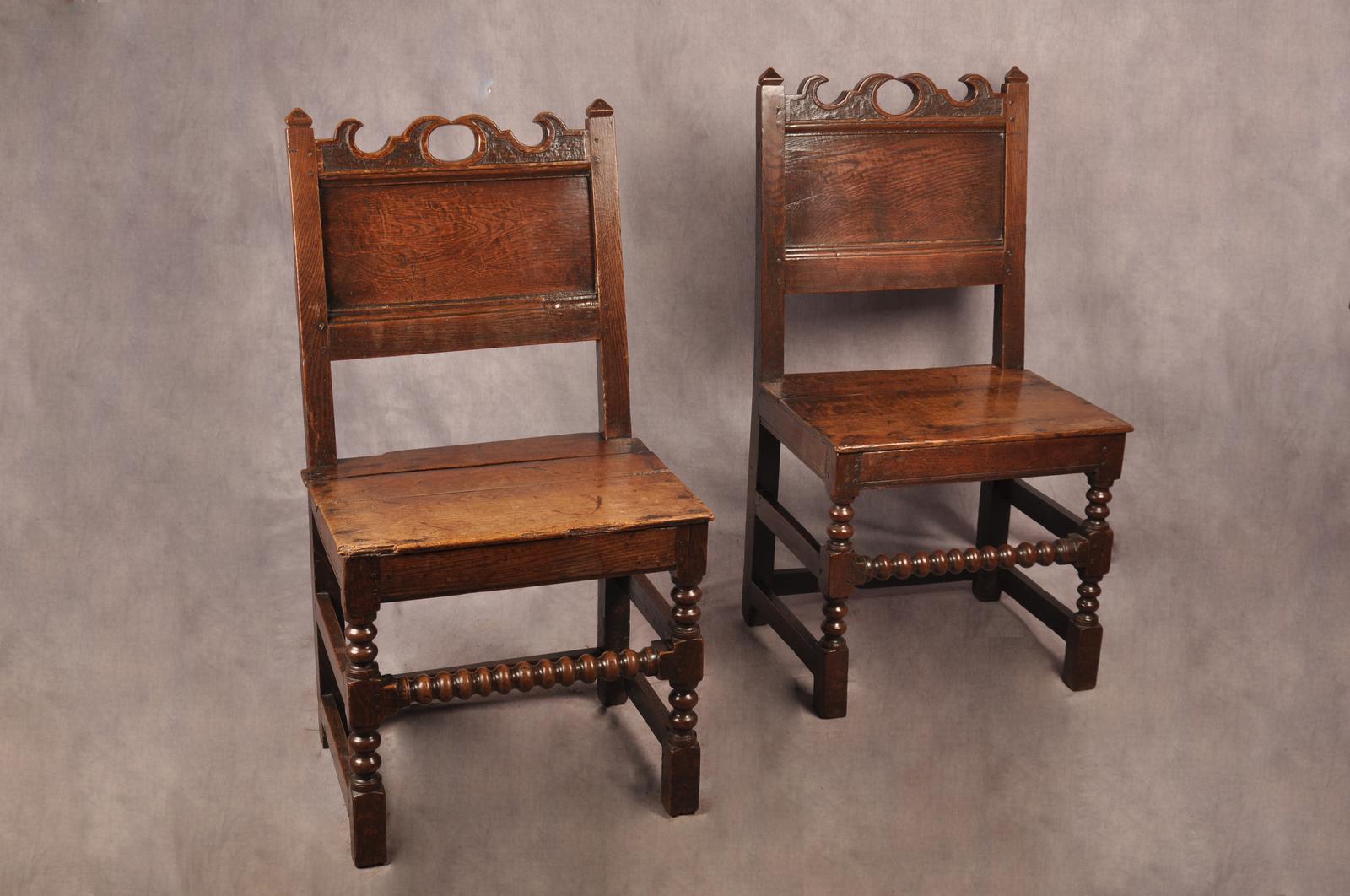 Pair of 17th Century Lancashire Chairs (1 of 10)