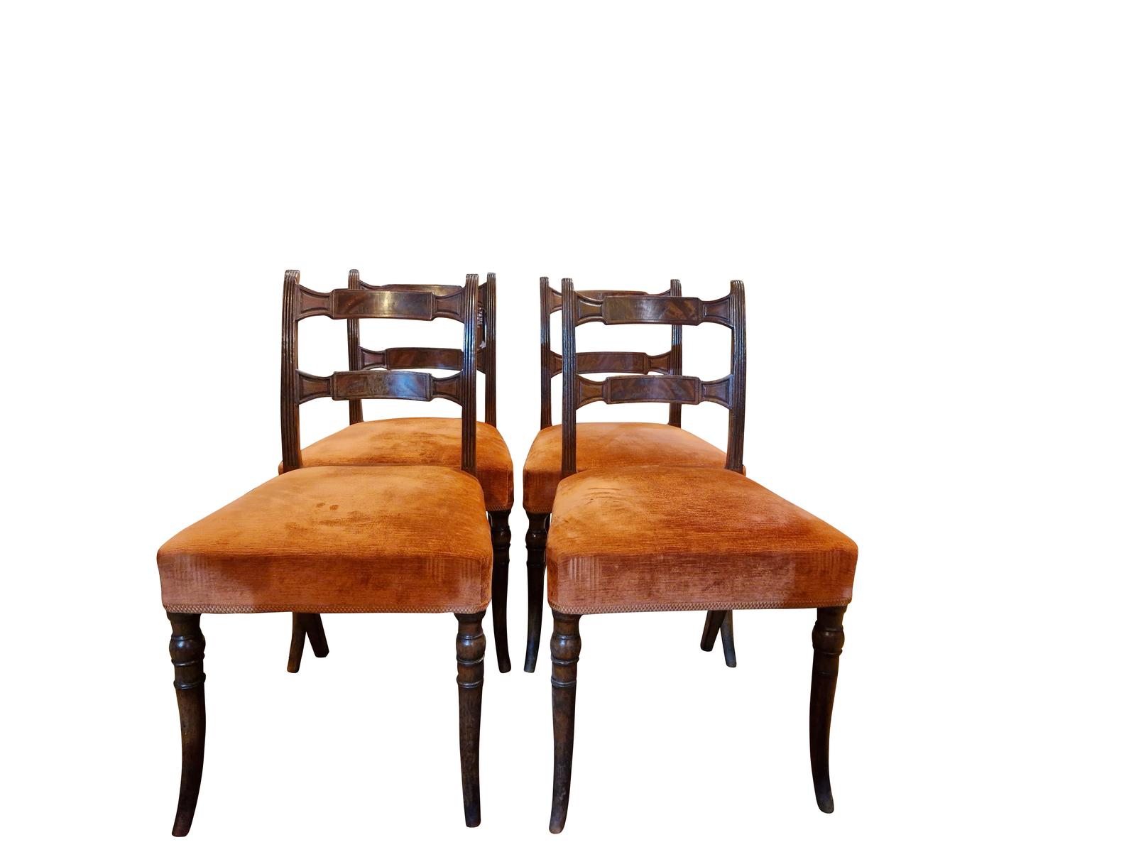 Set of Four Regency Mahogany Chairs (1 of 1)