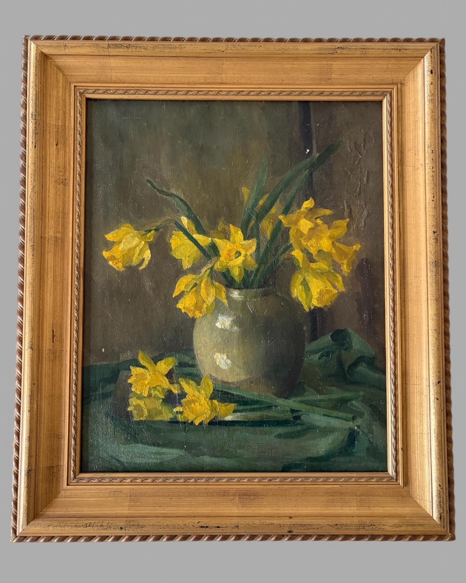 Beatrice Poole - Still Life with Daffodils, Signed and Dated 1919 (1 of 5)