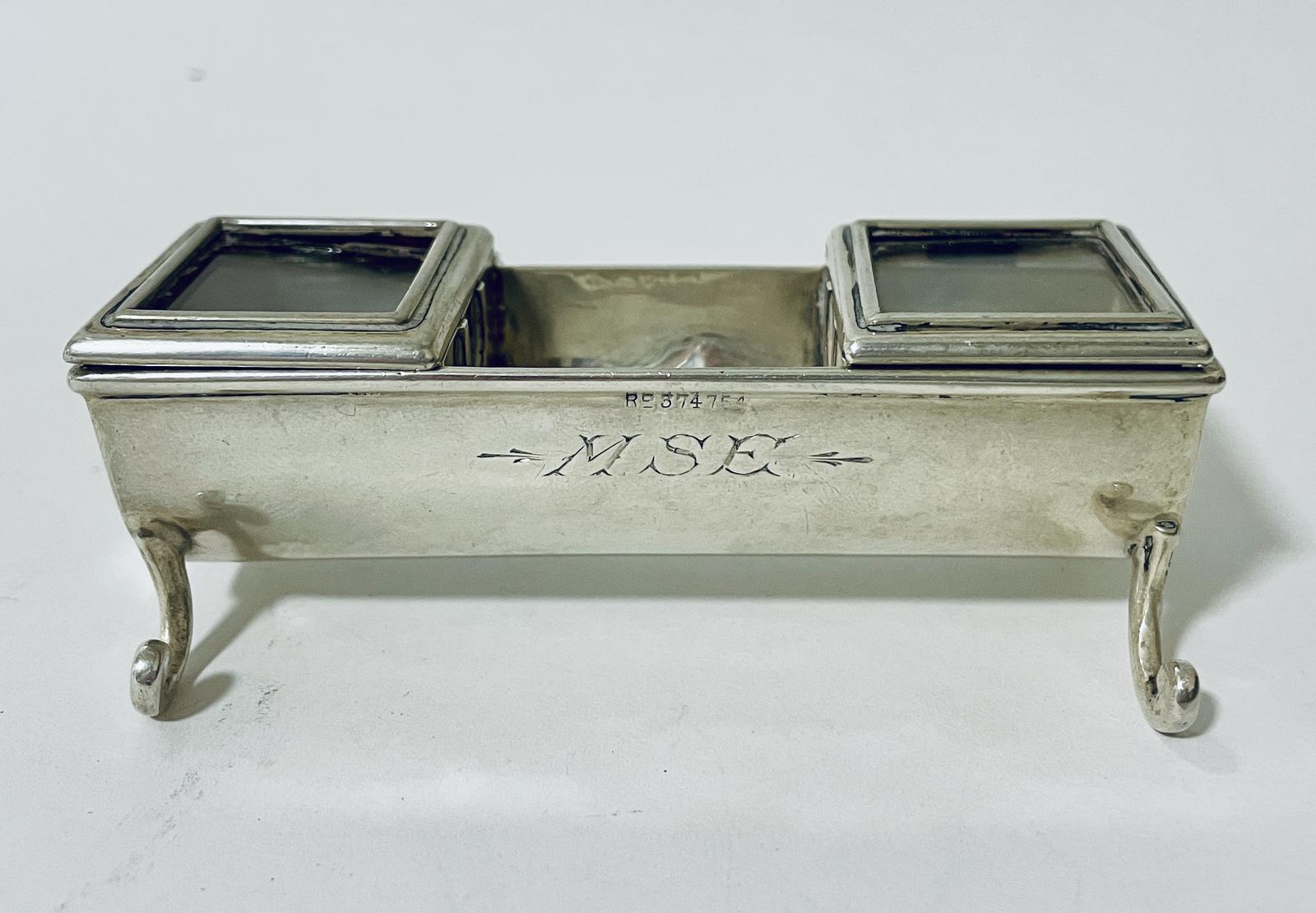 Victorian Silver Double Stamp Trough (1 of 13)