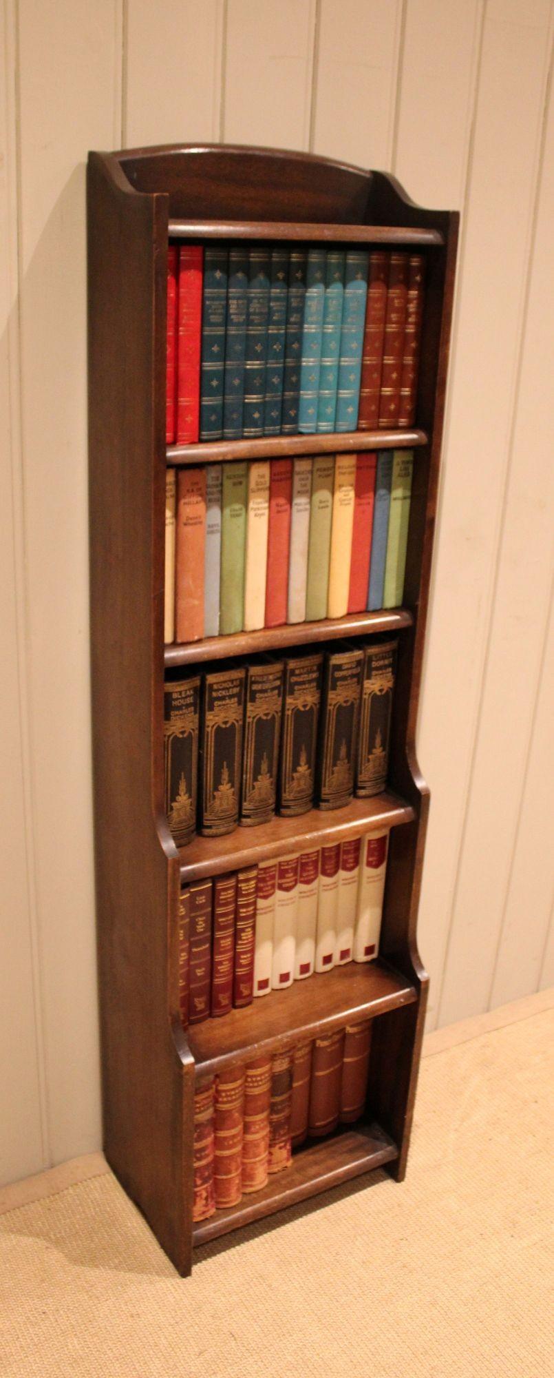 Tall Slim Oak Open Graduated Bookcase (1 of 12) Tall Slim Oak Open Graduated Bookcase (1 of 12)