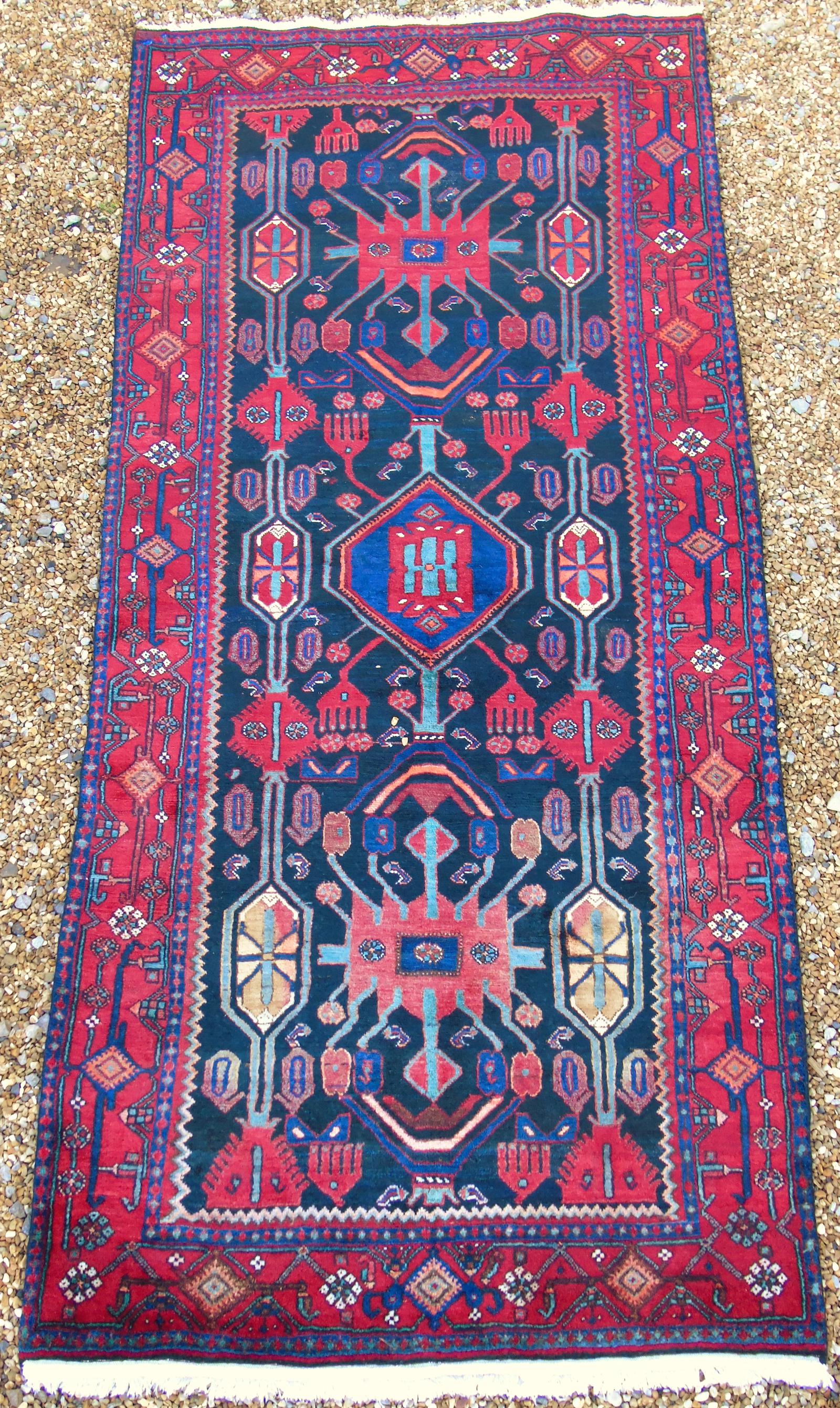 Bidjar Carpet / Runner c.1930 (1 of 8)