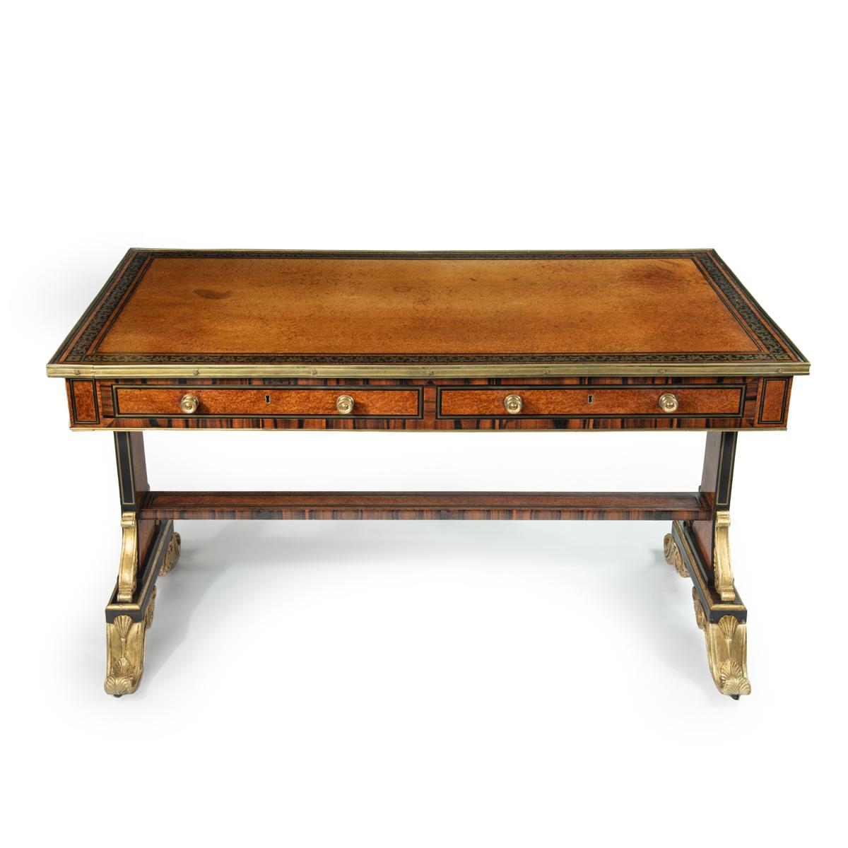 Outstanding & Important Regency Writing Table by William Jamar (1 of 5)