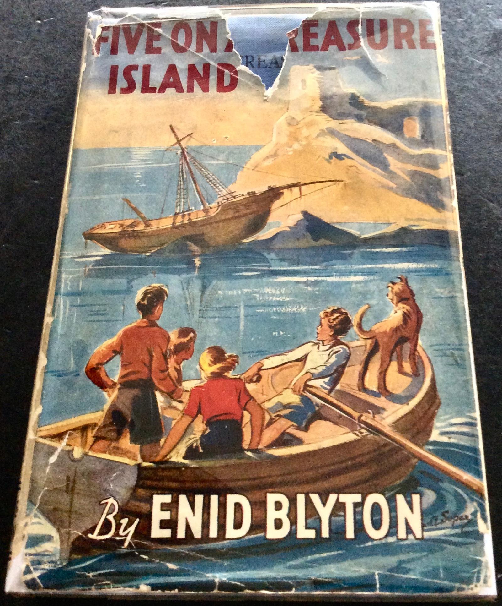 1942 1st Edition Enid Blyton Five on A Treasure Island with Original Dust Jacket (1 of 5) 1942 1st Edition Enid Blyton Five on A Treasure Island with Original Dust Jacket (1 of 5)