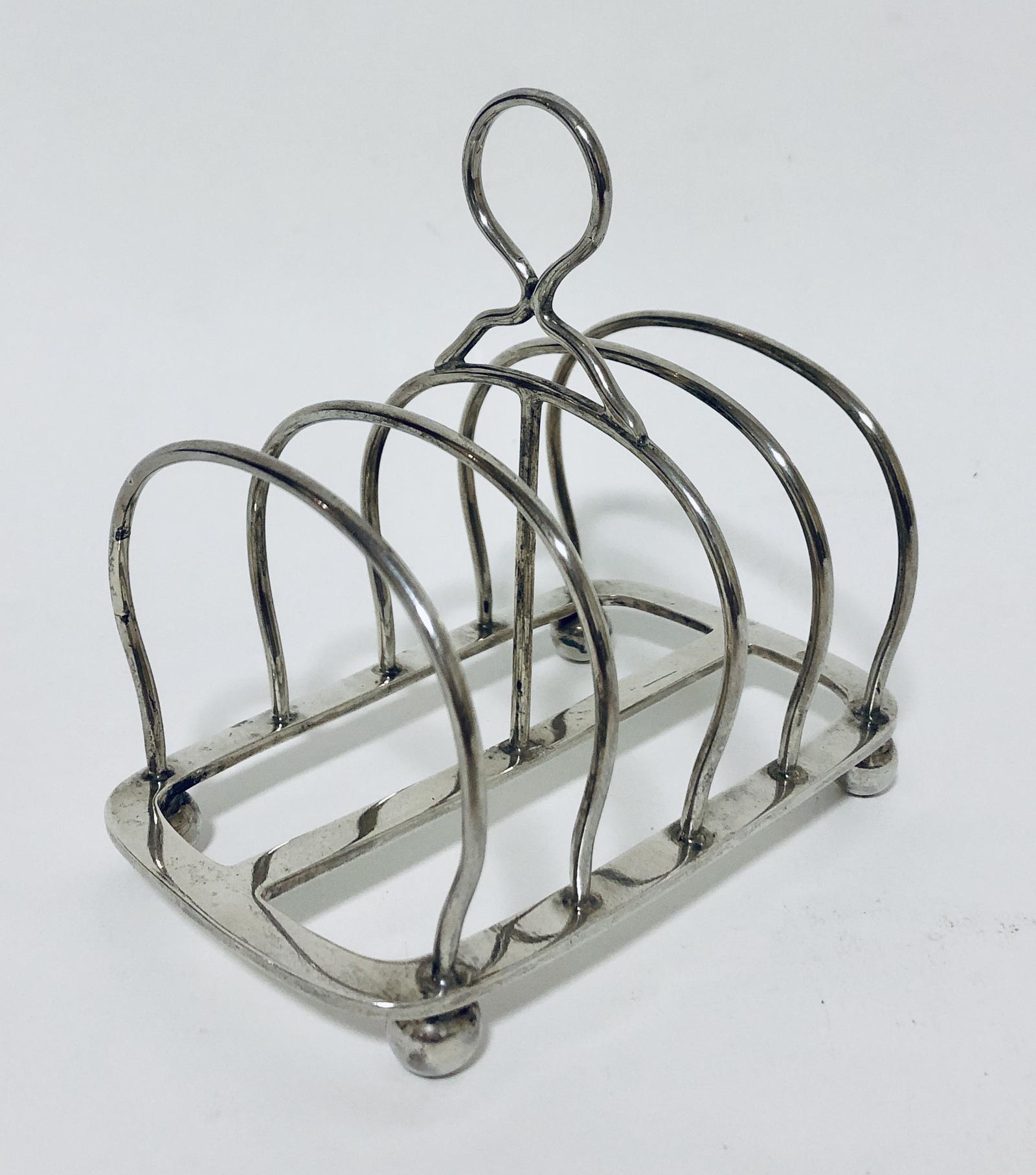 Antique Solid Silver Toast Rack (1 of 8) Antique Solid Silver Toast Rack (1 of 8)