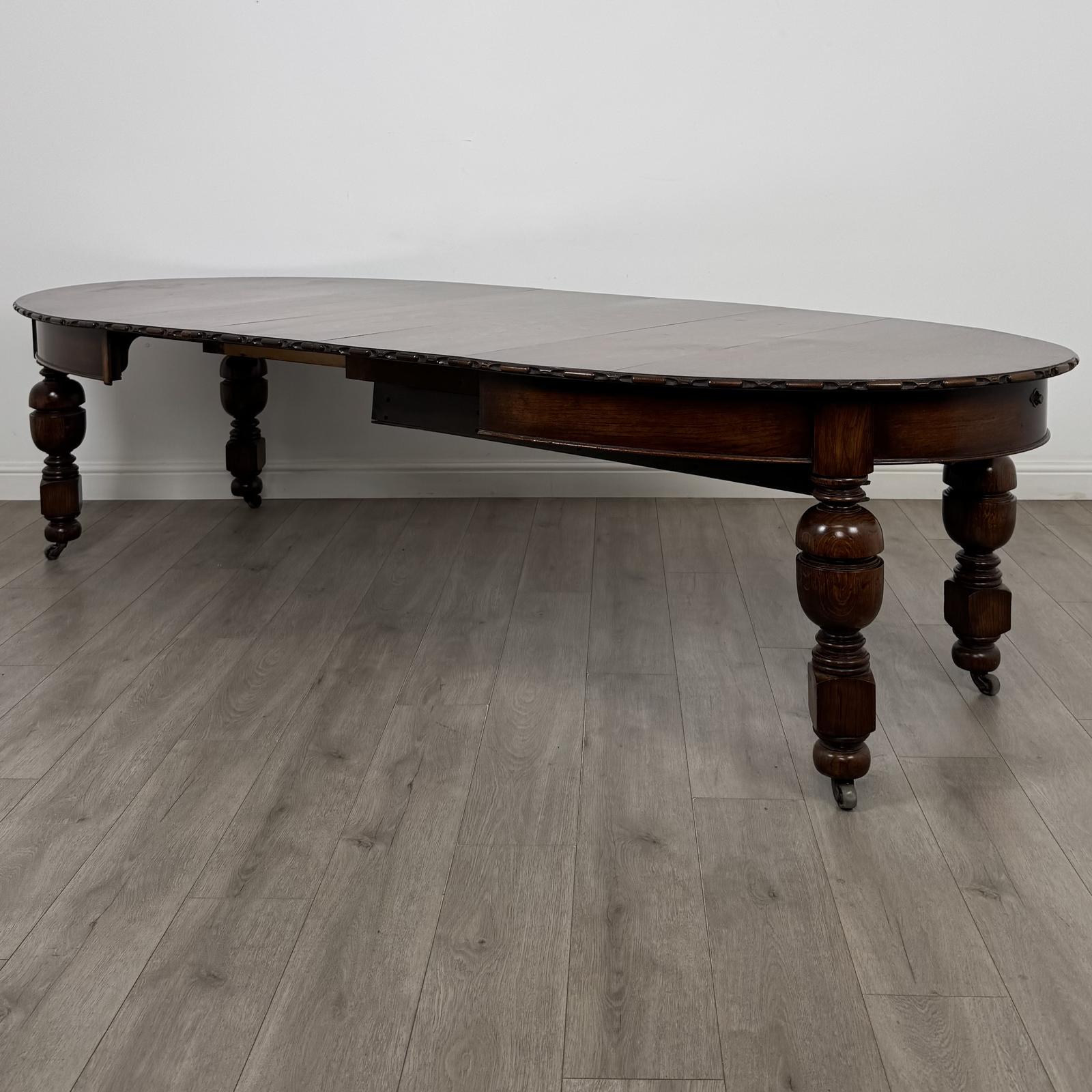 Antique 20th Century Large Edwardian Dining Table in Oak (1 of 10) Antique 20th Century Large Edwardian Dining Table in Oak (1 of 10)