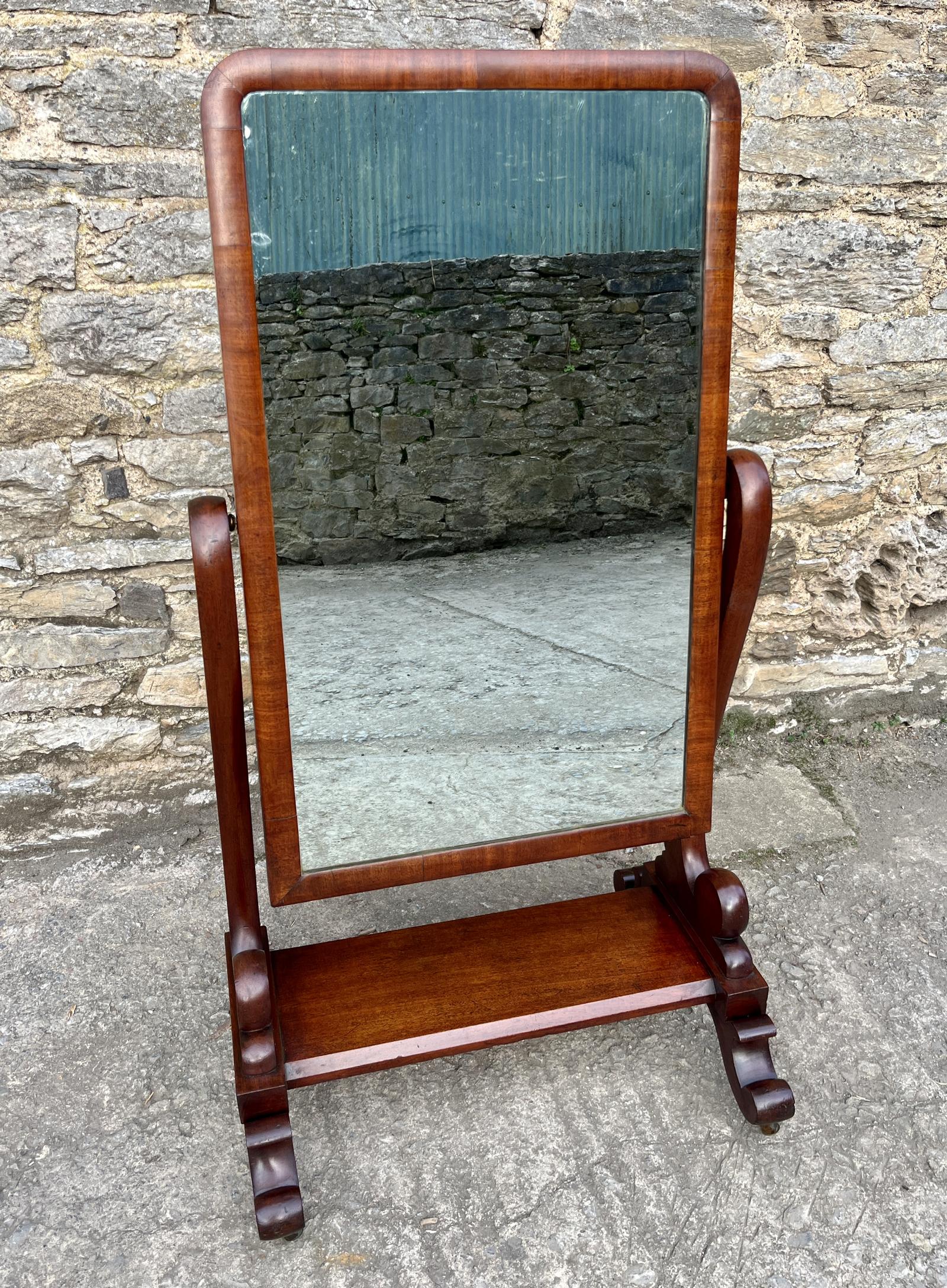 Victorian Mahogany Cheval Mirror (1 of 16) Victorian Mahogany Cheval Mirror (1 of 16)