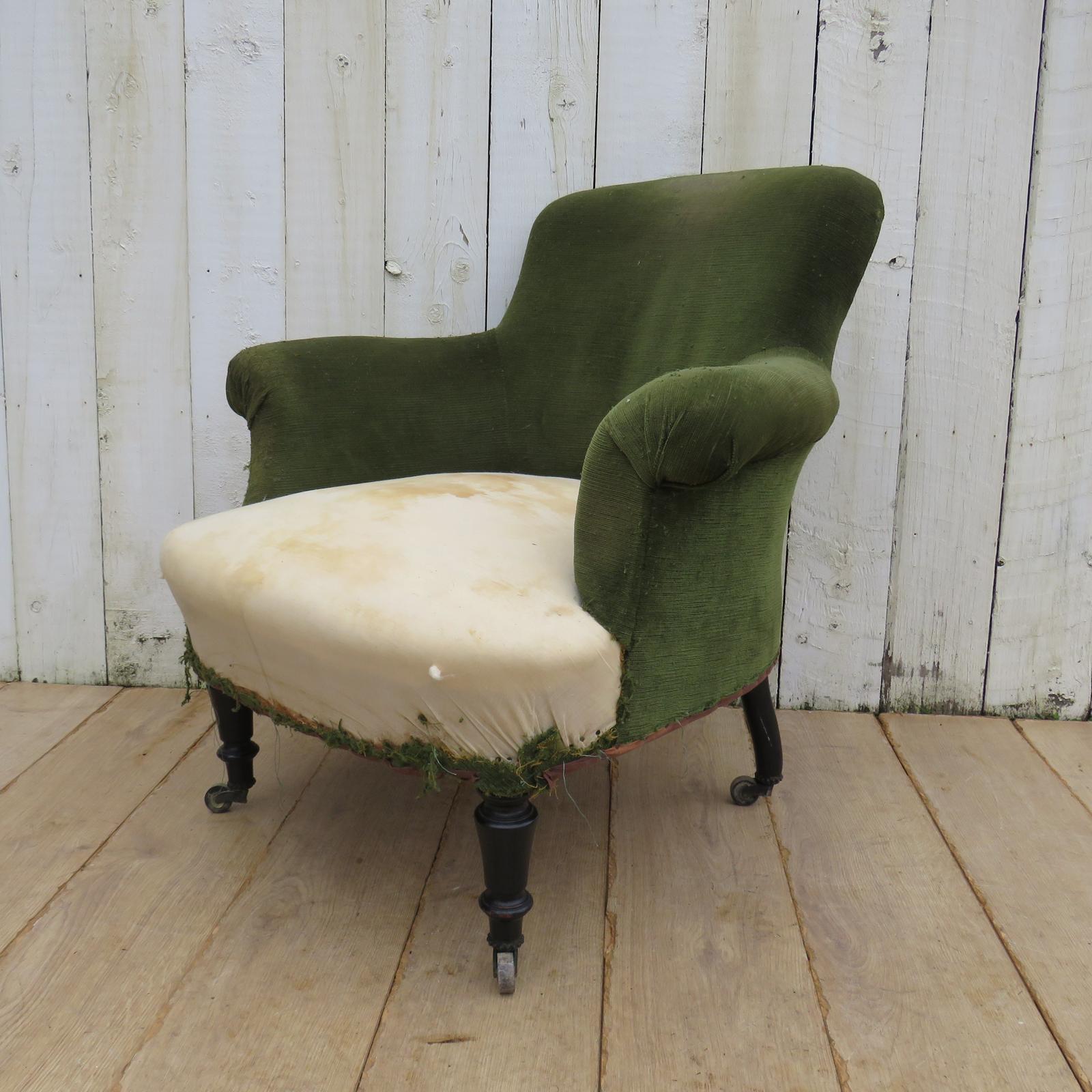 Antique Napoleon III Tub Chair (1 of 8)
