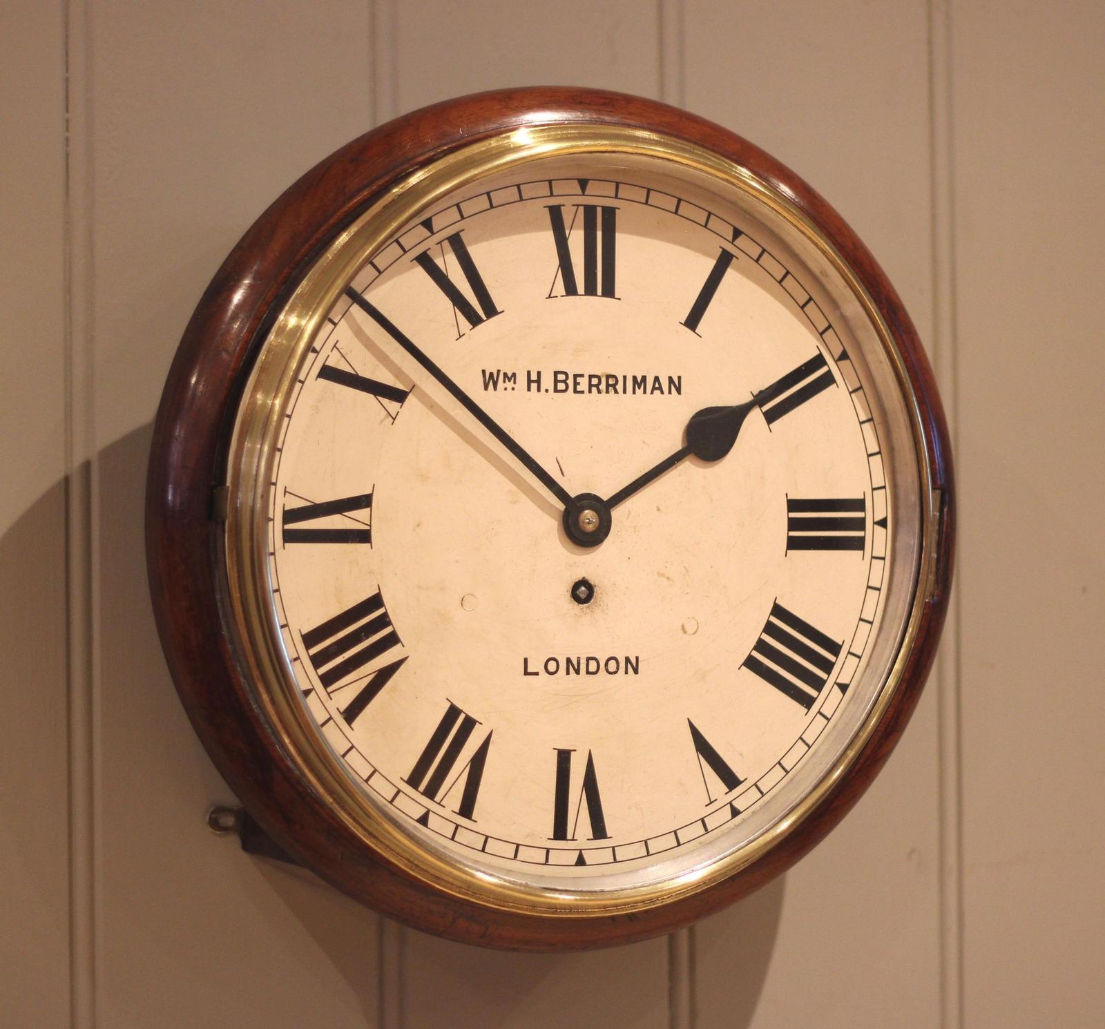 Late 19th Century Mahogany Fusee Dial Clock (1 of 12) Late 19th Century Mahogany Fusee Dial Clock (1 of 12)