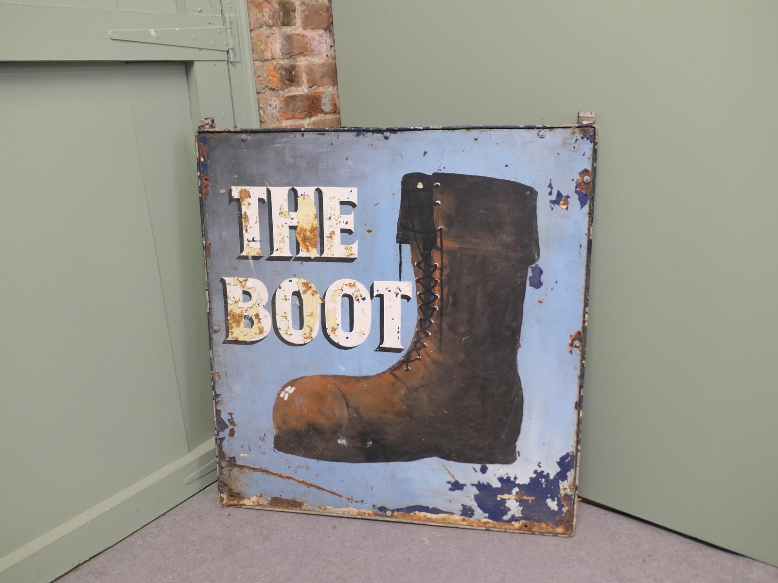 Traditional Large Iron Hanging Pub Sign. The Boot (1 of 5) Traditional Large Iron Hanging Pub Sign. The Boot (1 of 5)