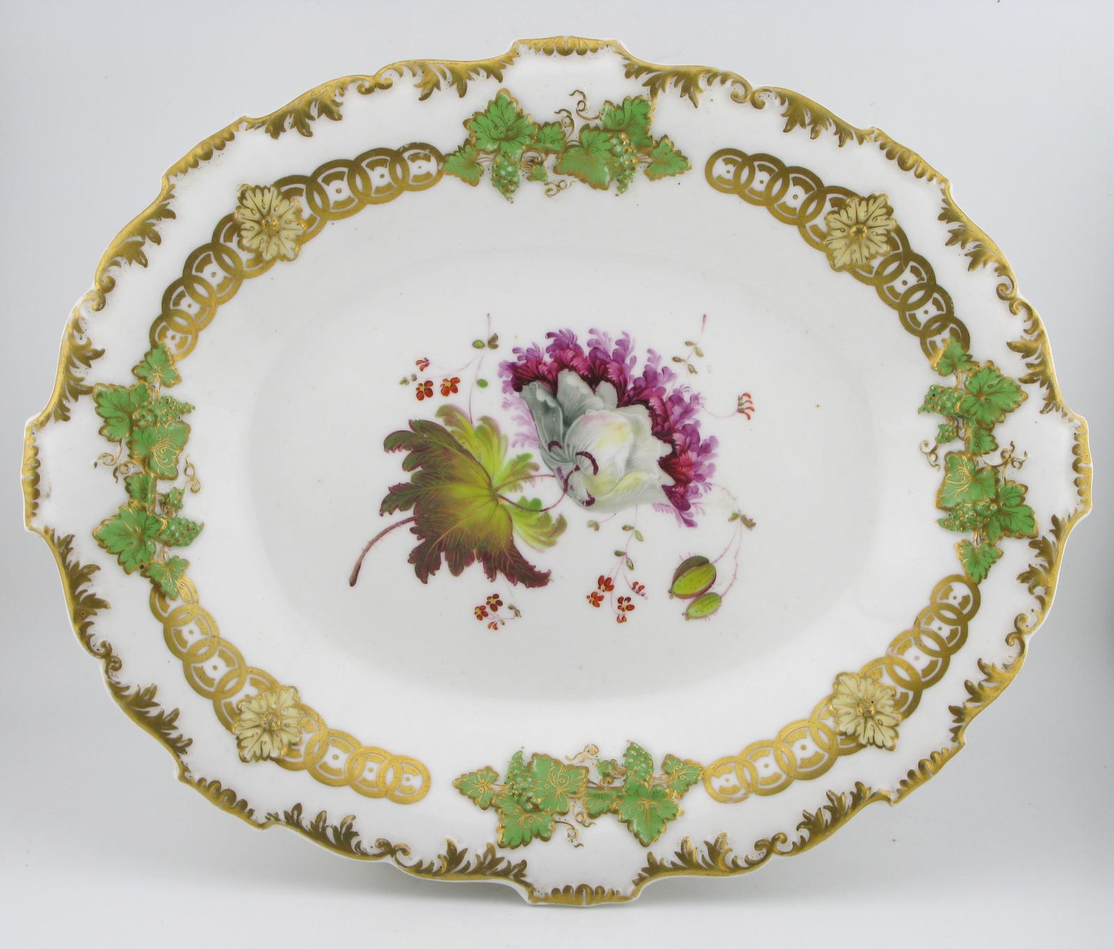 H & R Daniel Early 19th Century Shrewsbury Pattern Porcelain Dessert Plate c.1827 (1 of 11)