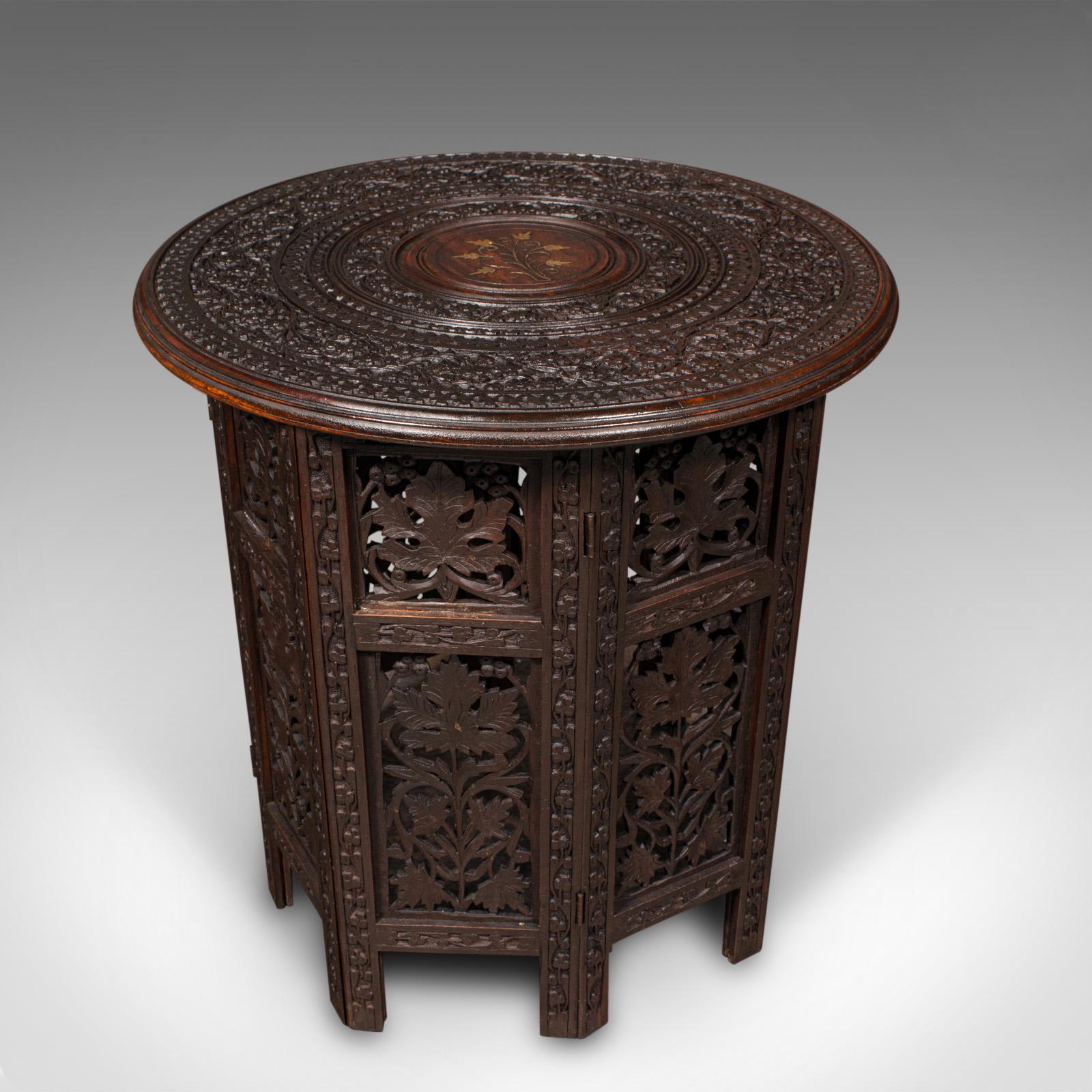 Antique Folding Colonial Table, Indian, Teak, Occasional, Side, Victorian, 1870 (1 of 11) Antique Folding Colonial Table, Indian, Teak, Occasional, Side, Victorian, 1870 (1 of 11)