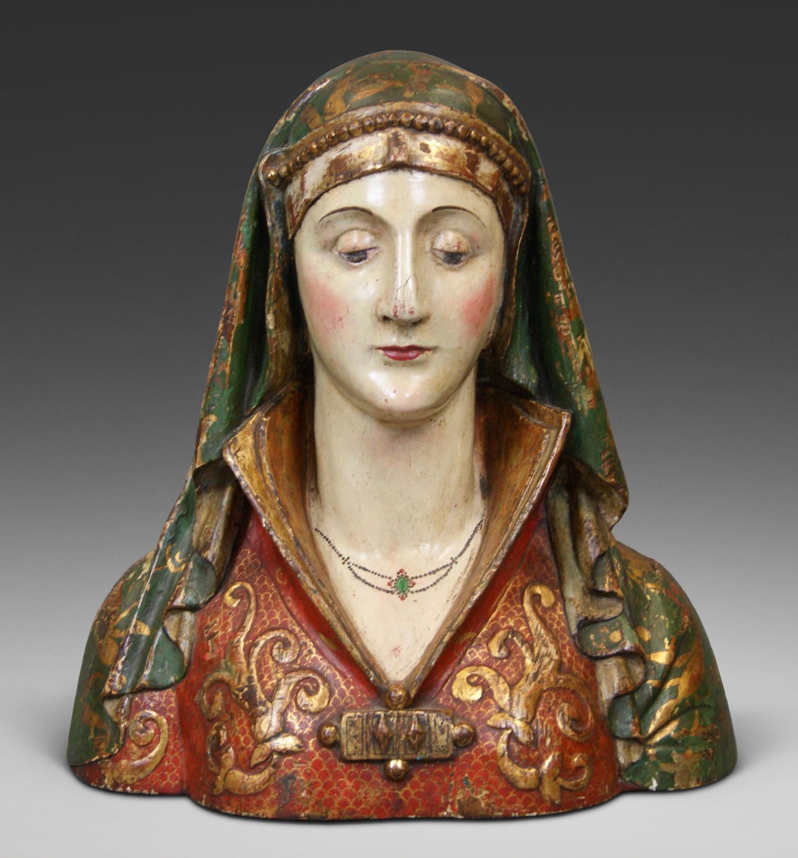 18th Century Italian Carved Wooden Saint (1 of 6) 18th Century Italian Carved Wooden Saint (1 of 6)