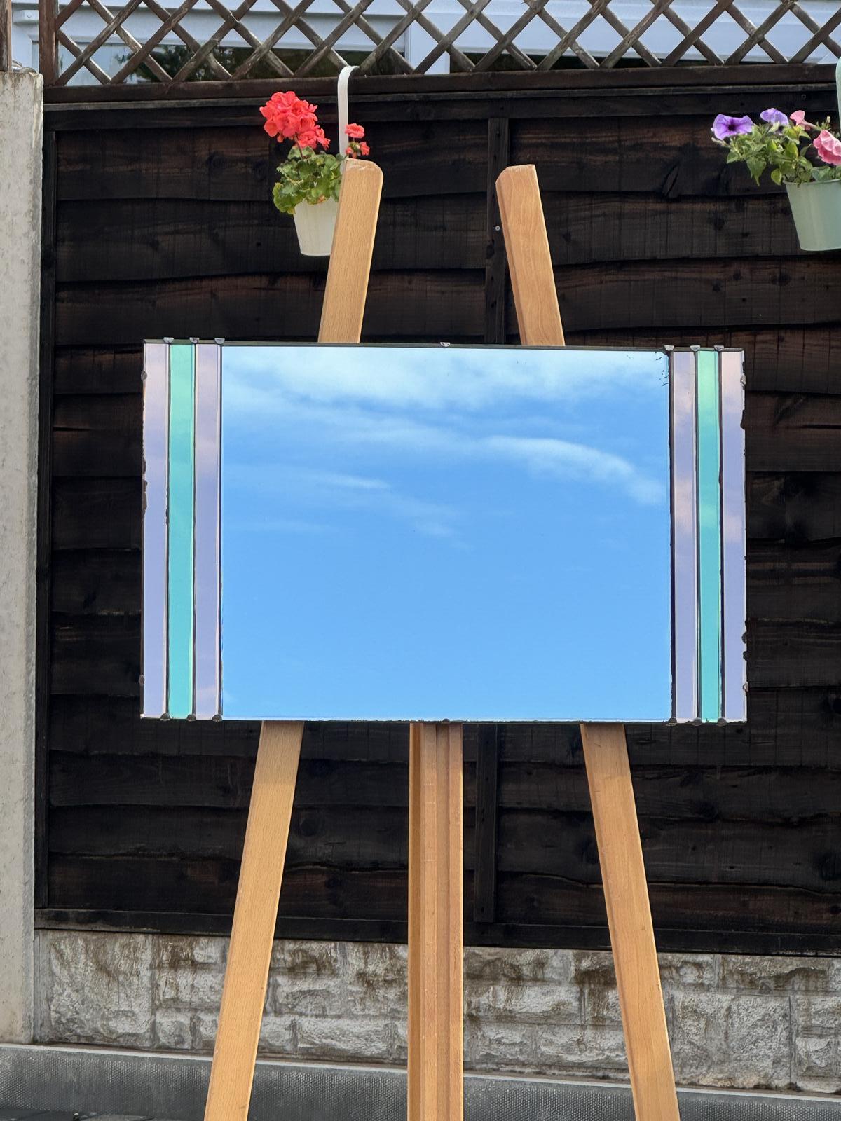 Rectangular Tricolour Deco Mirror (1 of 7)