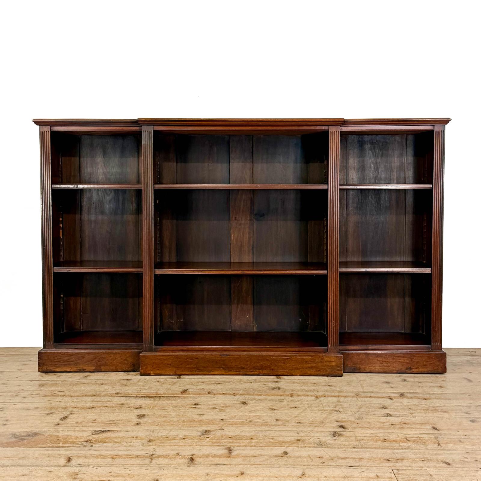 Antique 19th Century Mahogany Breakfront Bookcase (1 of 9) Antique 19th Century Mahogany Breakfront Bookcase (1 of 9)