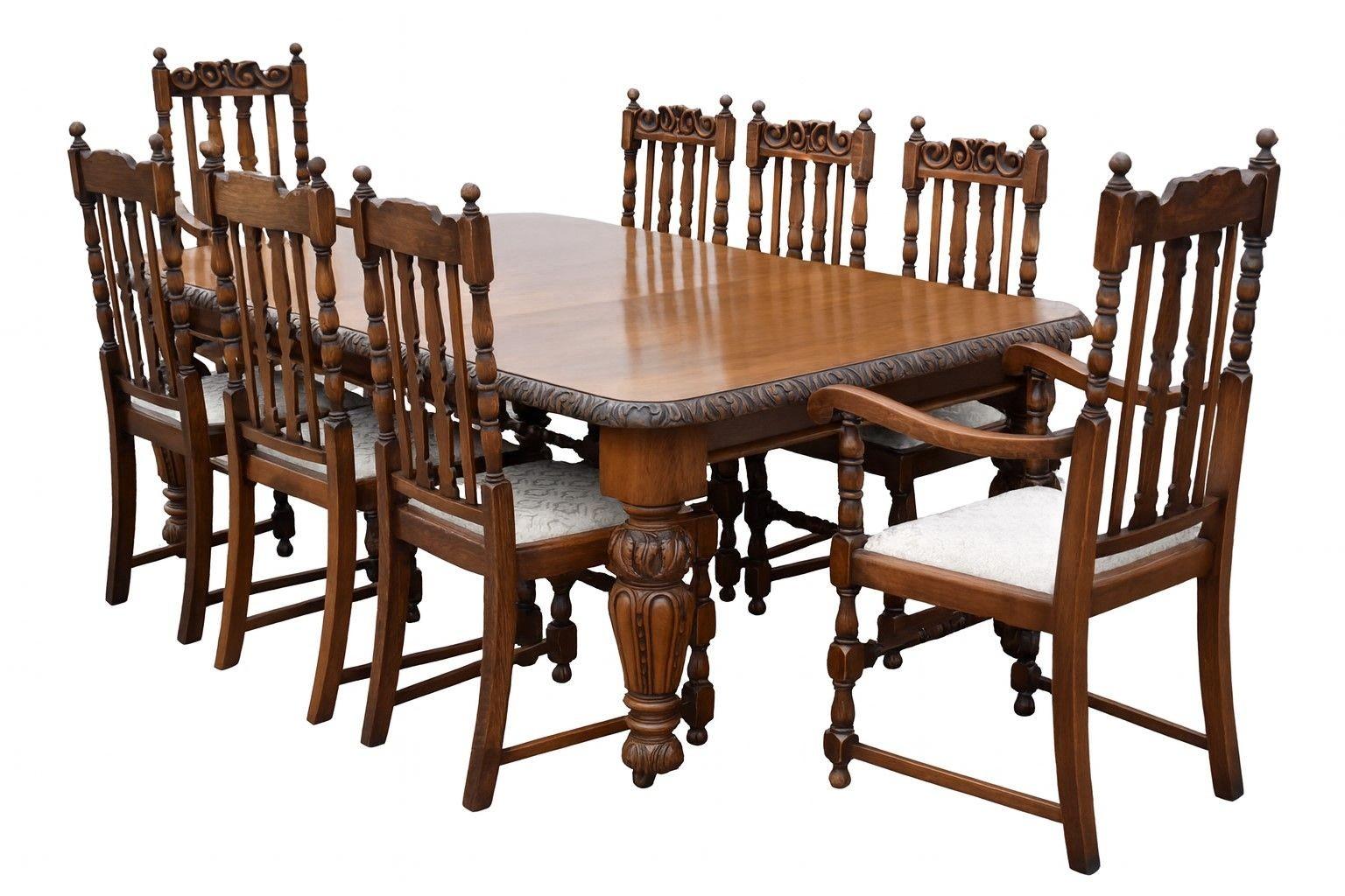 Victorian Oak Dining Chairs & 8 Chairs (1 of 16)
