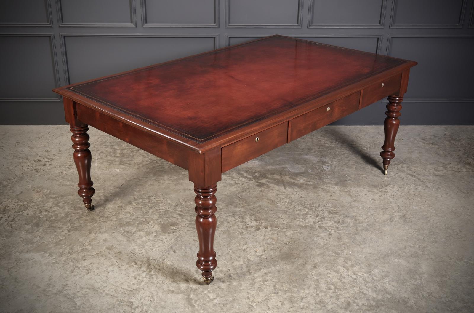 Early Victorian Mahogany Partners Writing Table (1 of 18) Early Victorian Mahogany Partners Writing Table (1 of 18)