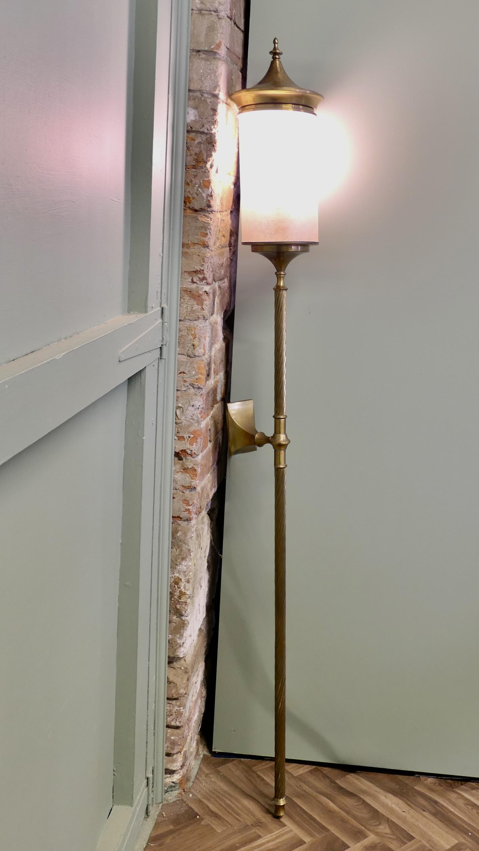 Very Tall Arts & Crafts Carriage Style Wall Light (1 of 6)