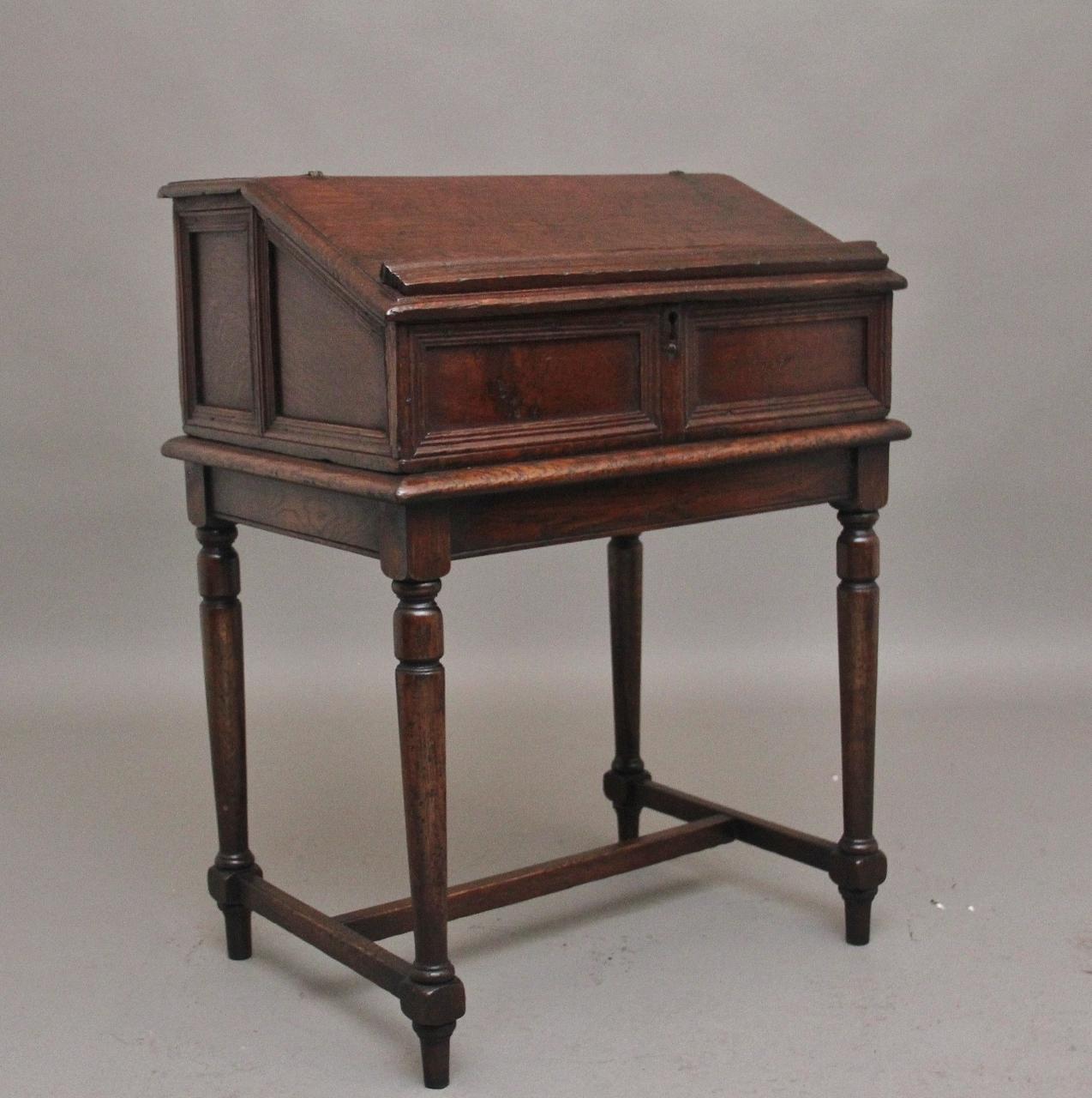 18th Century Oak Desk on Later Stand (1 of 10)