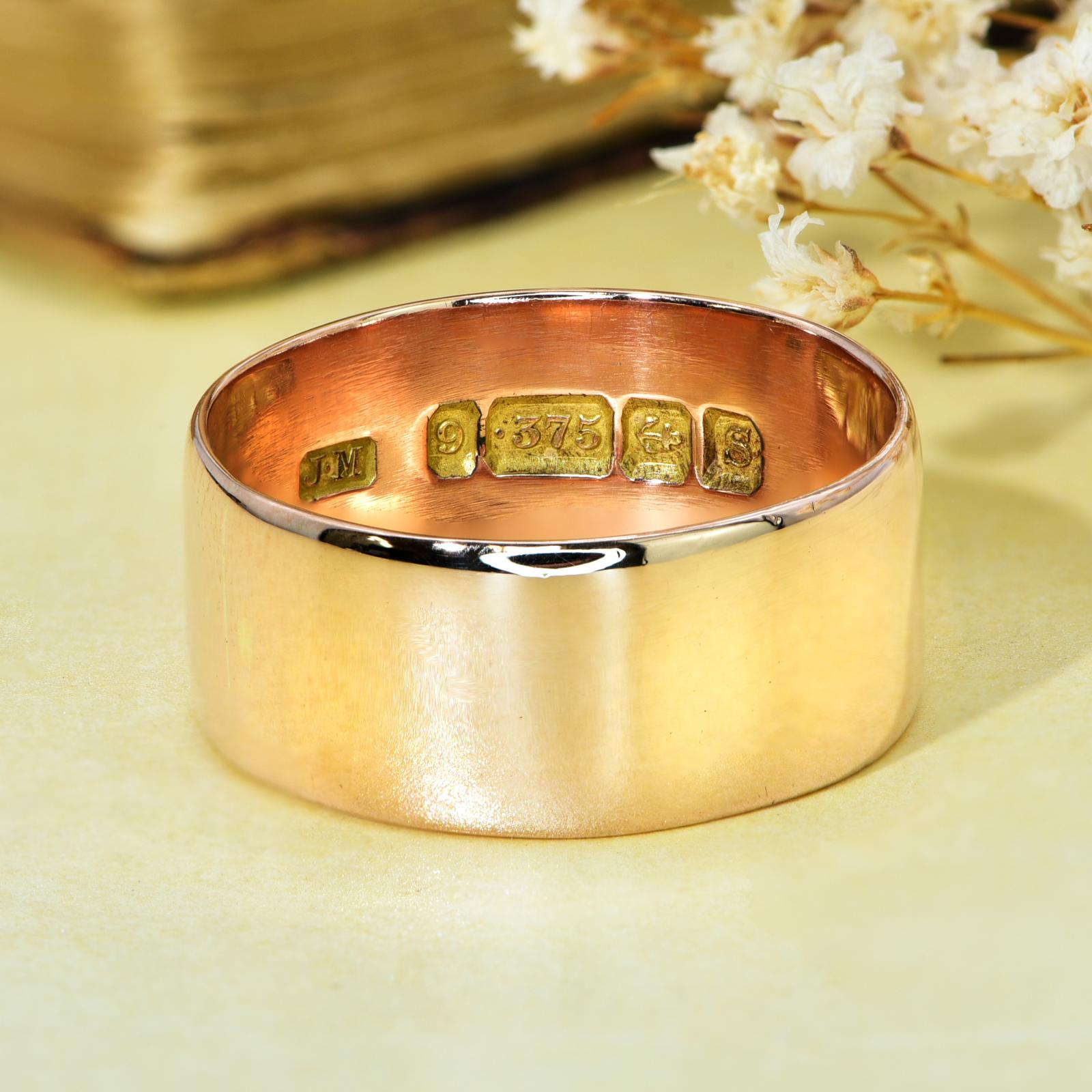 The Antique 1917 9ct Rose Gold Wedding Ring (1 of 2)