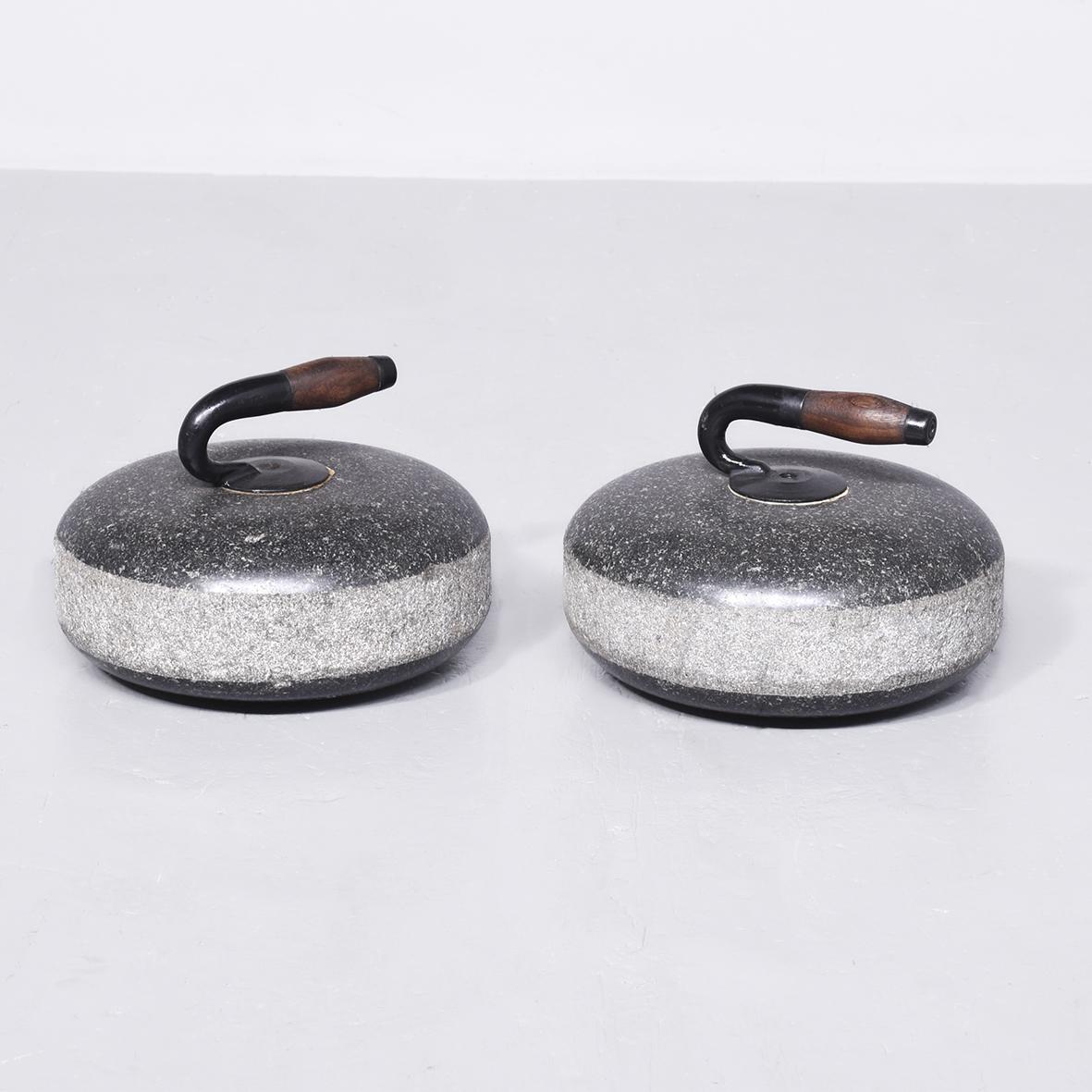 Pair of Scottish  Granite Curling Stones (1 of 5)