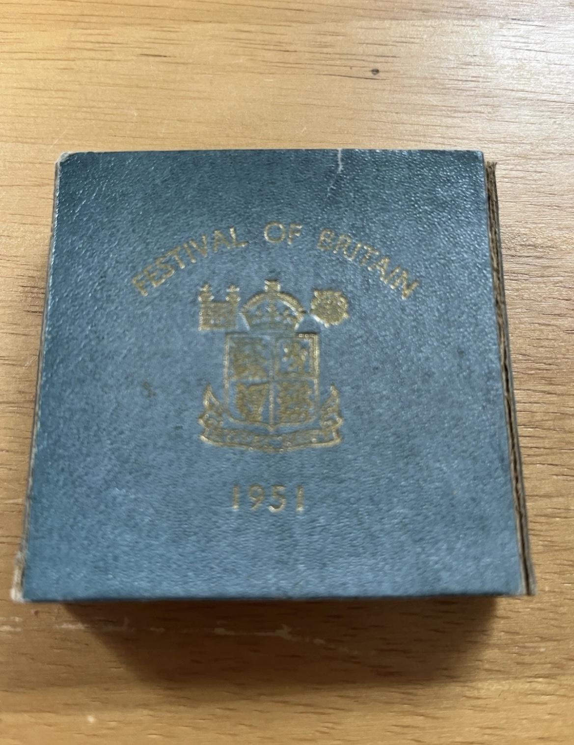 Festival of Britain 1951 in Green Box (5 Shilling Piece) (1 of 7)