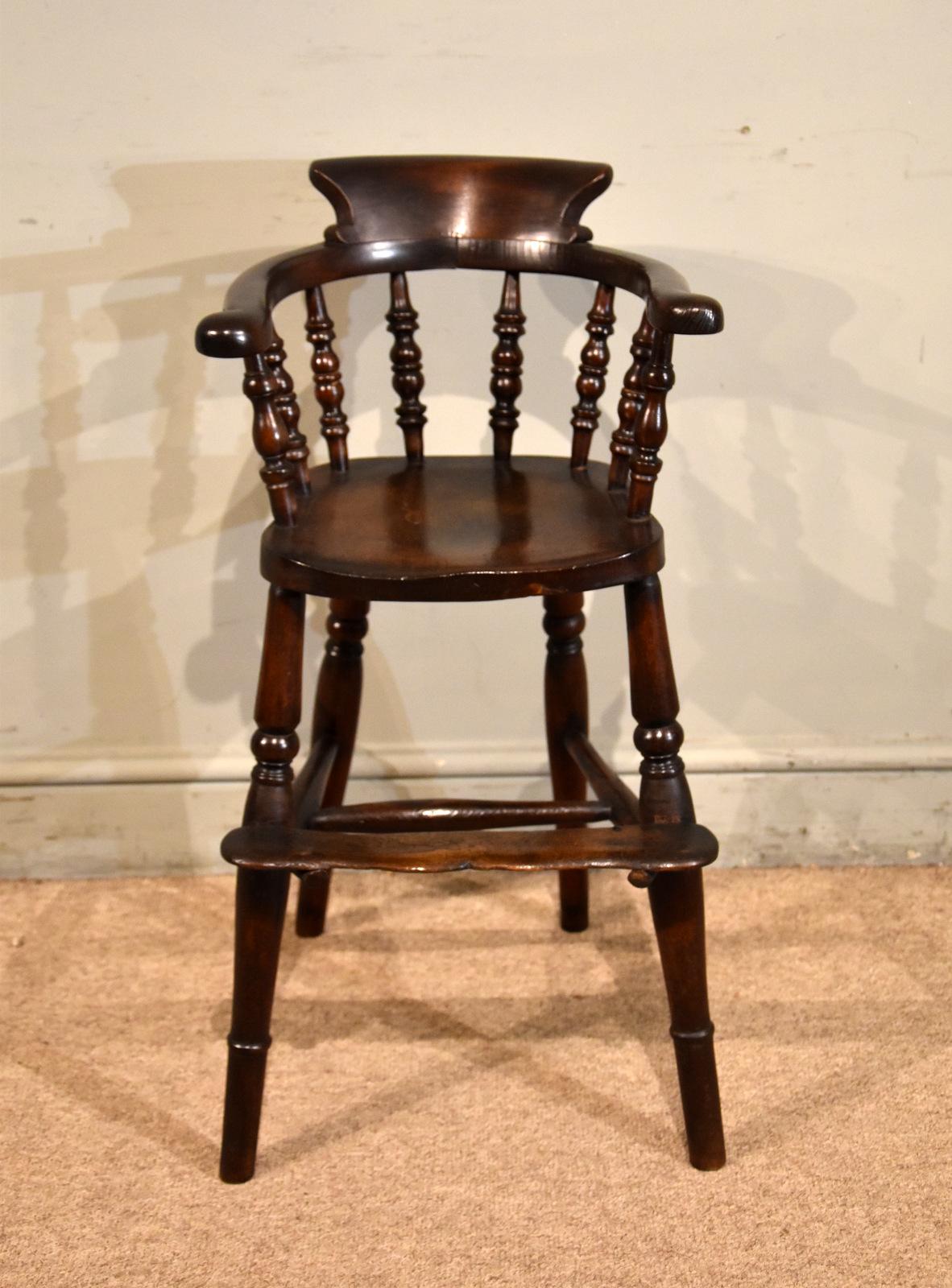 Antique Mahogany Childs High Chair (1 of 5) Antique Mahogany Childs High Chair (1 of 5)