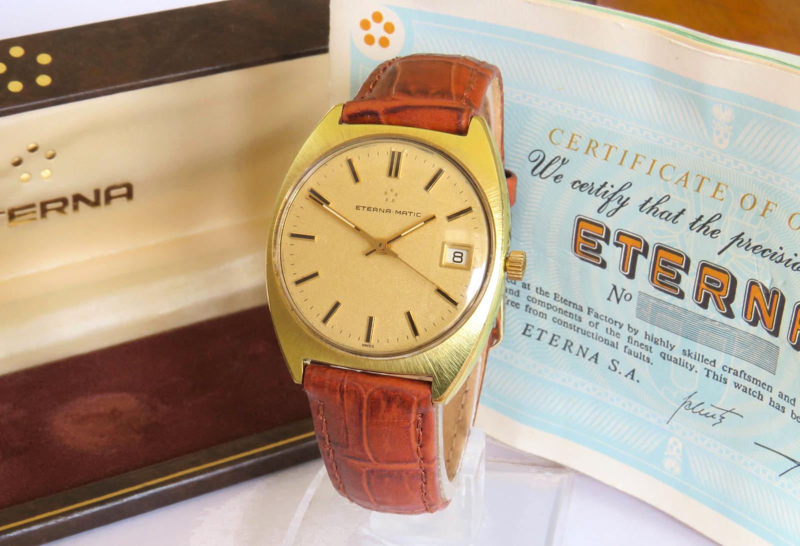 Watch: Gents Eterna-matic Wrist Watch, Box & Papers (1 of 5)