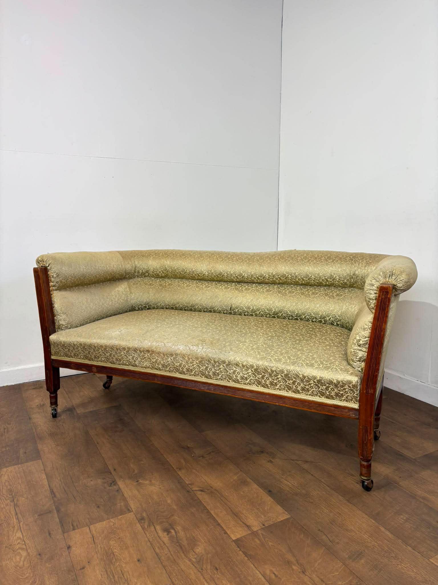 Edwardian Mahogany Upholstered Window Seat (1 of 15) Edwardian Mahogany Upholstered Window Seat (1 of 15)