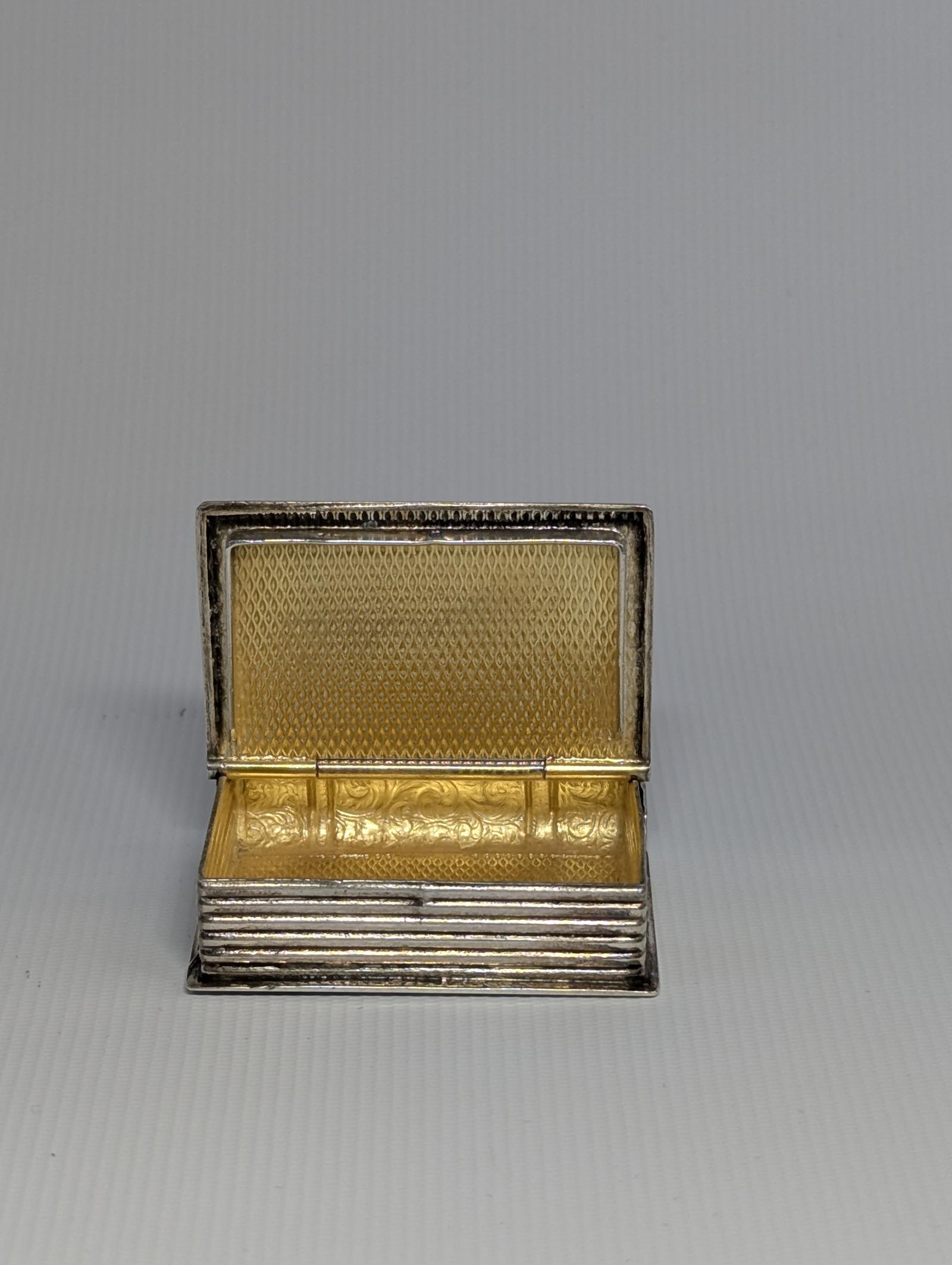 Solid Silver Vesta in the Shape of a Book (1 of 11) Solid Silver Vesta in the Shape of a Book (1 of 11)