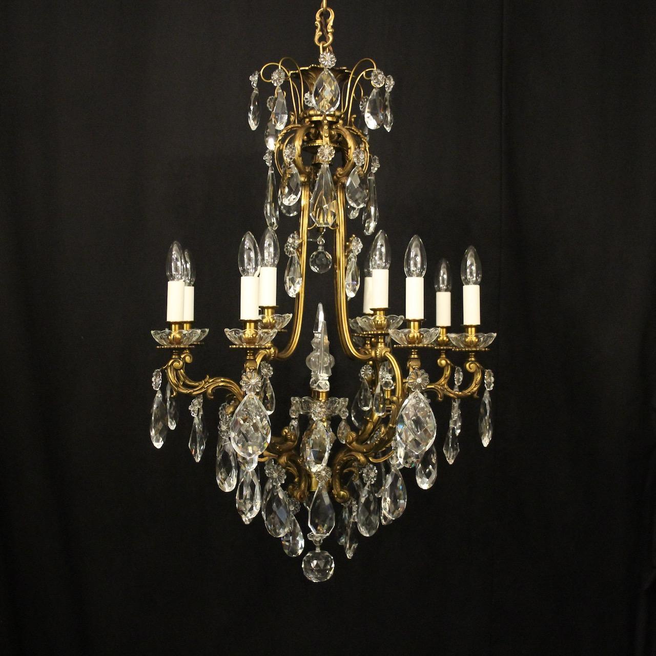 French Gilded Bronze Antique Chandelier (1 of 10) French Gilded Bronze Antique Chandelier (1 of 10)