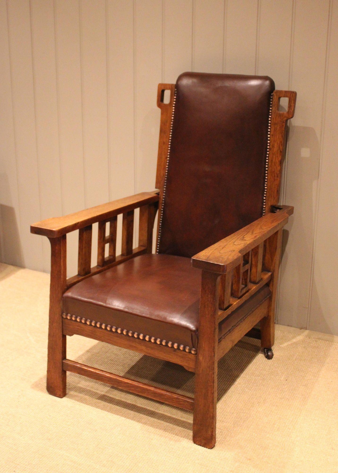 Arts & Crafts Oak Framed Chair (1 of 12)