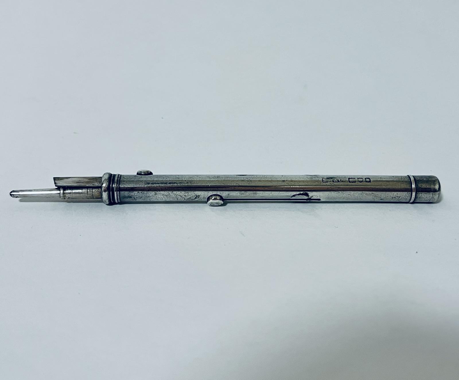 Victorian Silver Propelling Pen & Pencil (1 of 11)