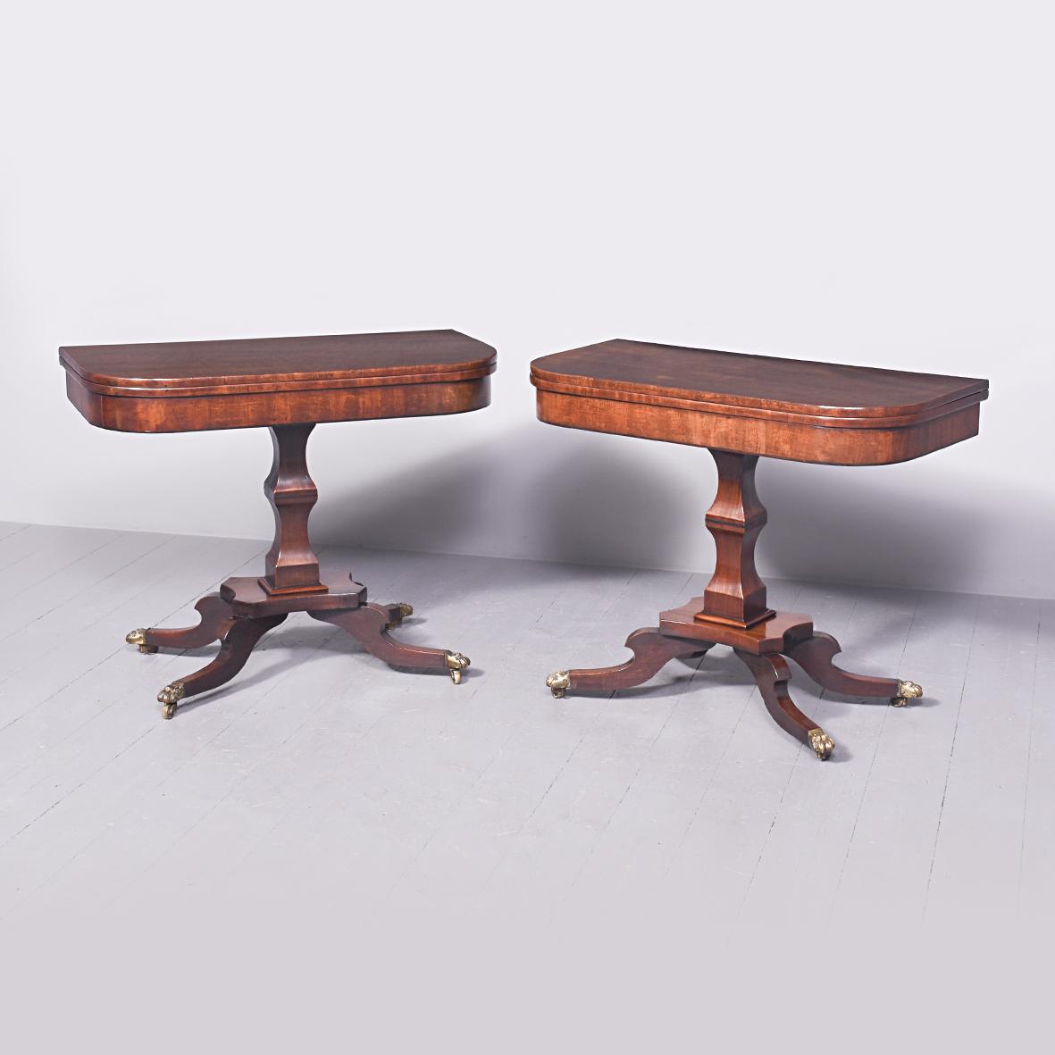 Pair of Regency Card Tables (1 of 11)