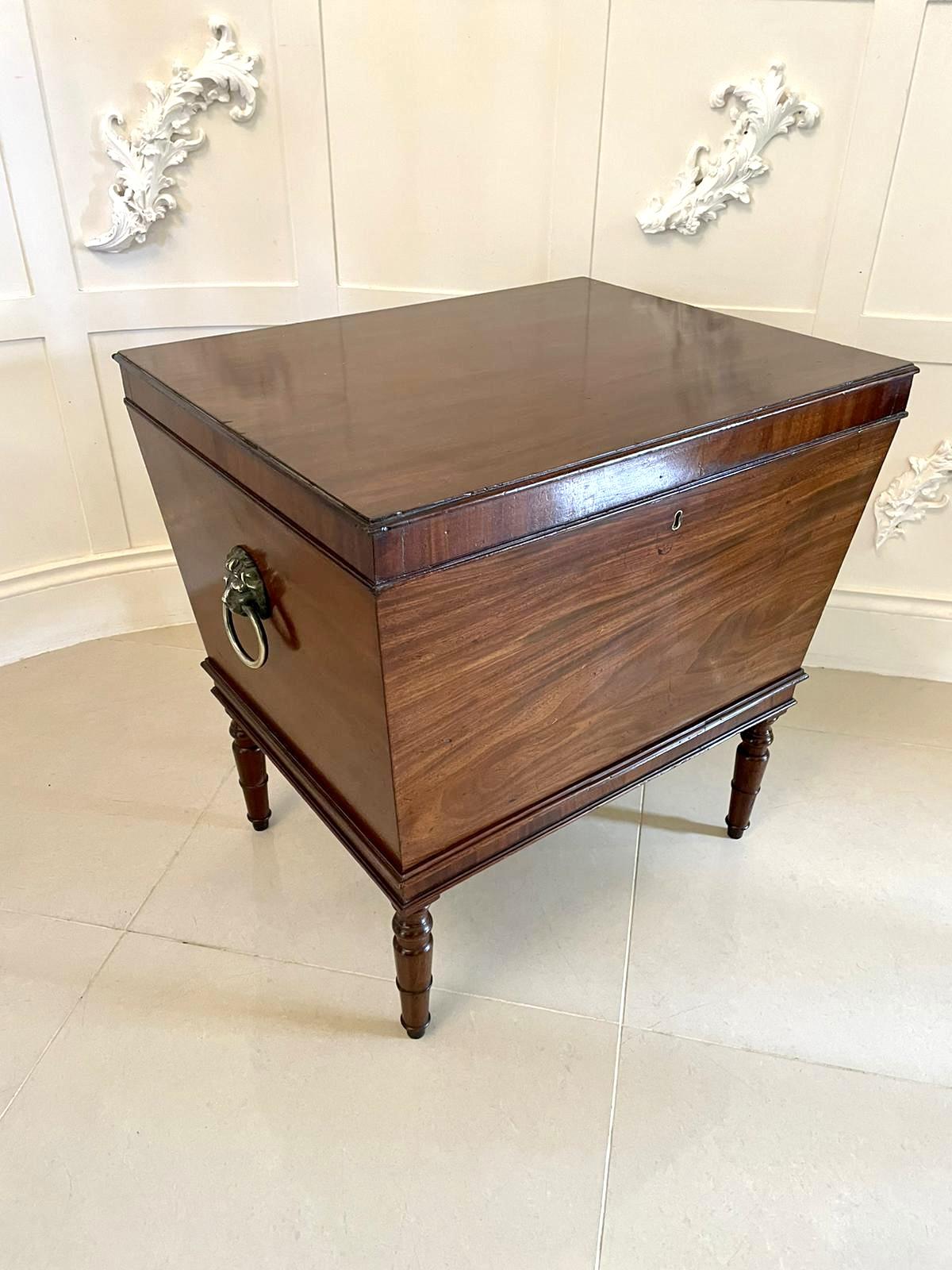 Antique Georgian Mahogany Cellarette Wine Cooler Side Table (1 of 16) Antique Georgian Mahogany Cellarette Wine Cooler Side Table (1 of 16)