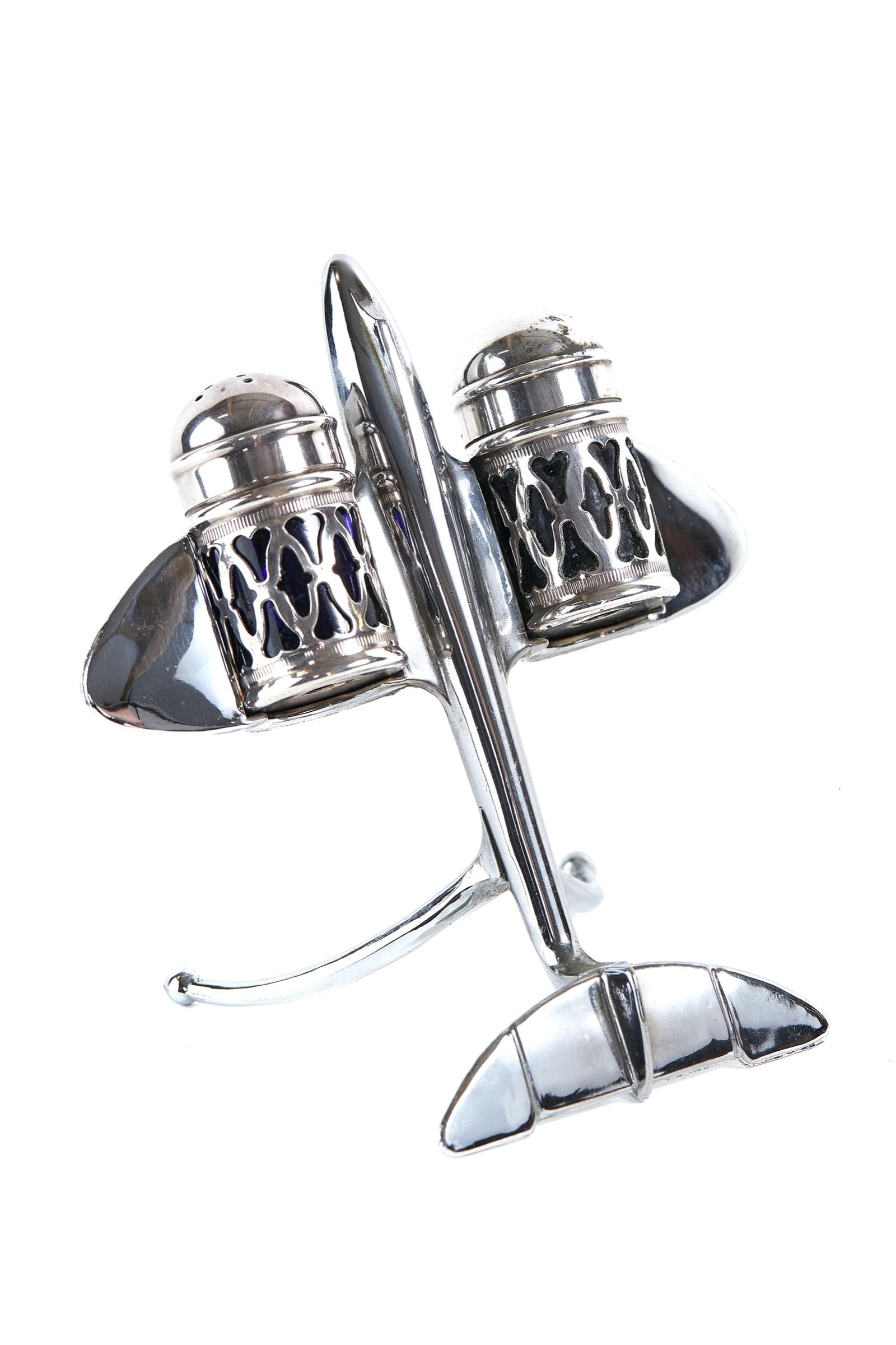 Vintage Chrome Jet Plane Cruet Set (1 of 5) Vintage Chrome Jet Plane Cruet Set (1 of 5)