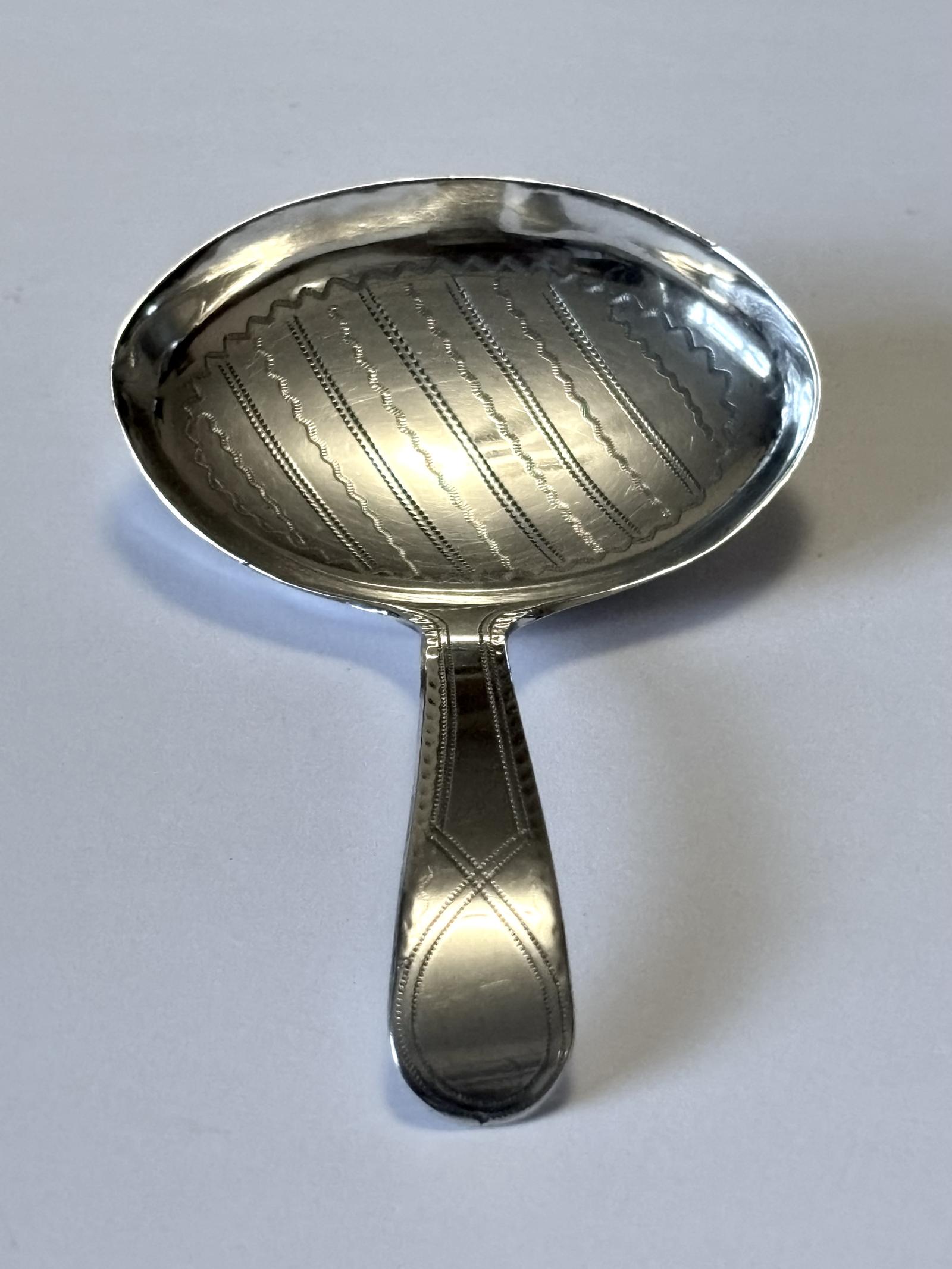 George III Silver Bright-cut Caddy Spoon Joseph Taylor Birmingham 1796 (1 of 11) George III Silver Bright-cut Caddy Spoon Joseph Taylor Birmingham 1796 (1 of 11)