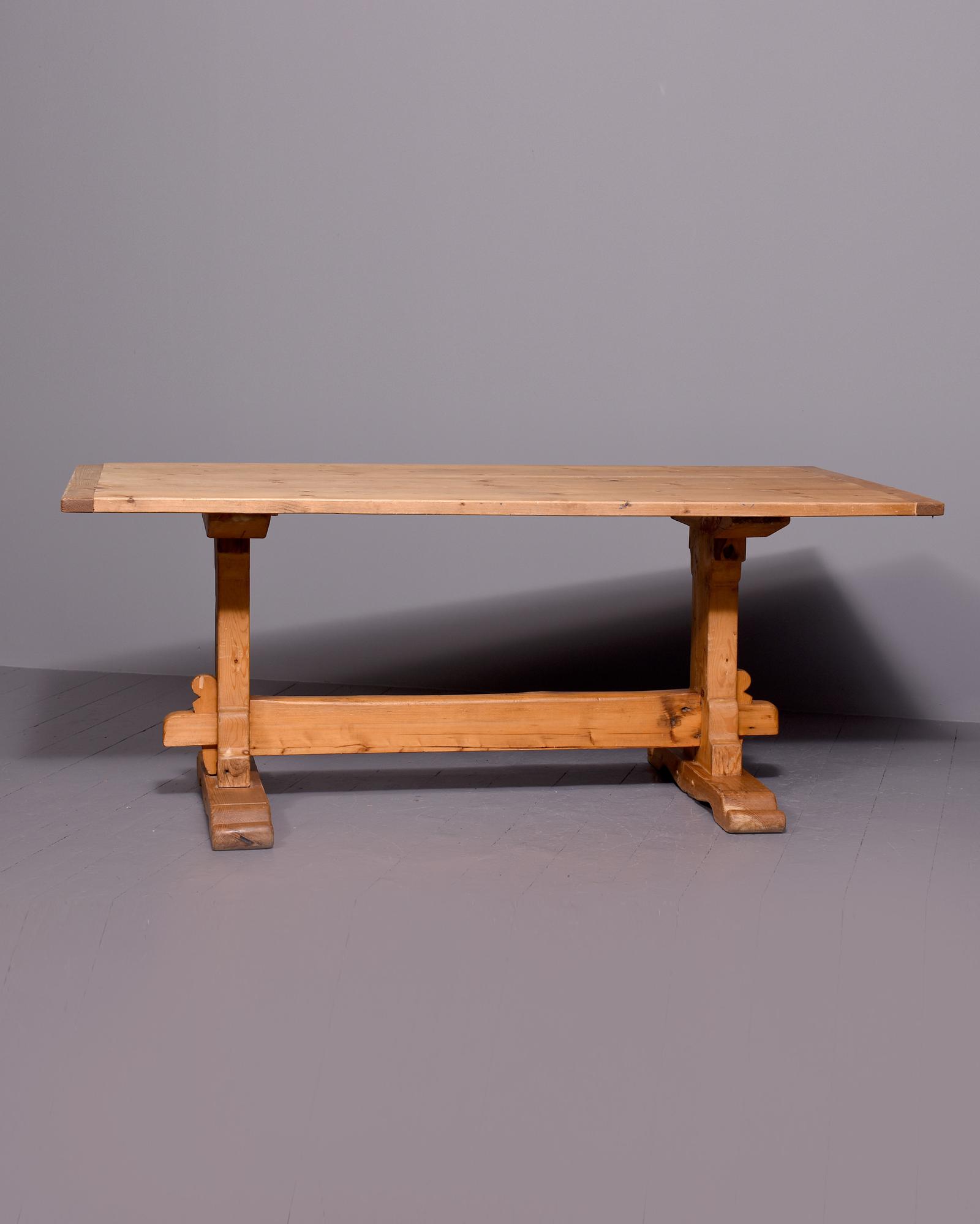 Rustic Pine Refectory Dining Table (1 of 5)